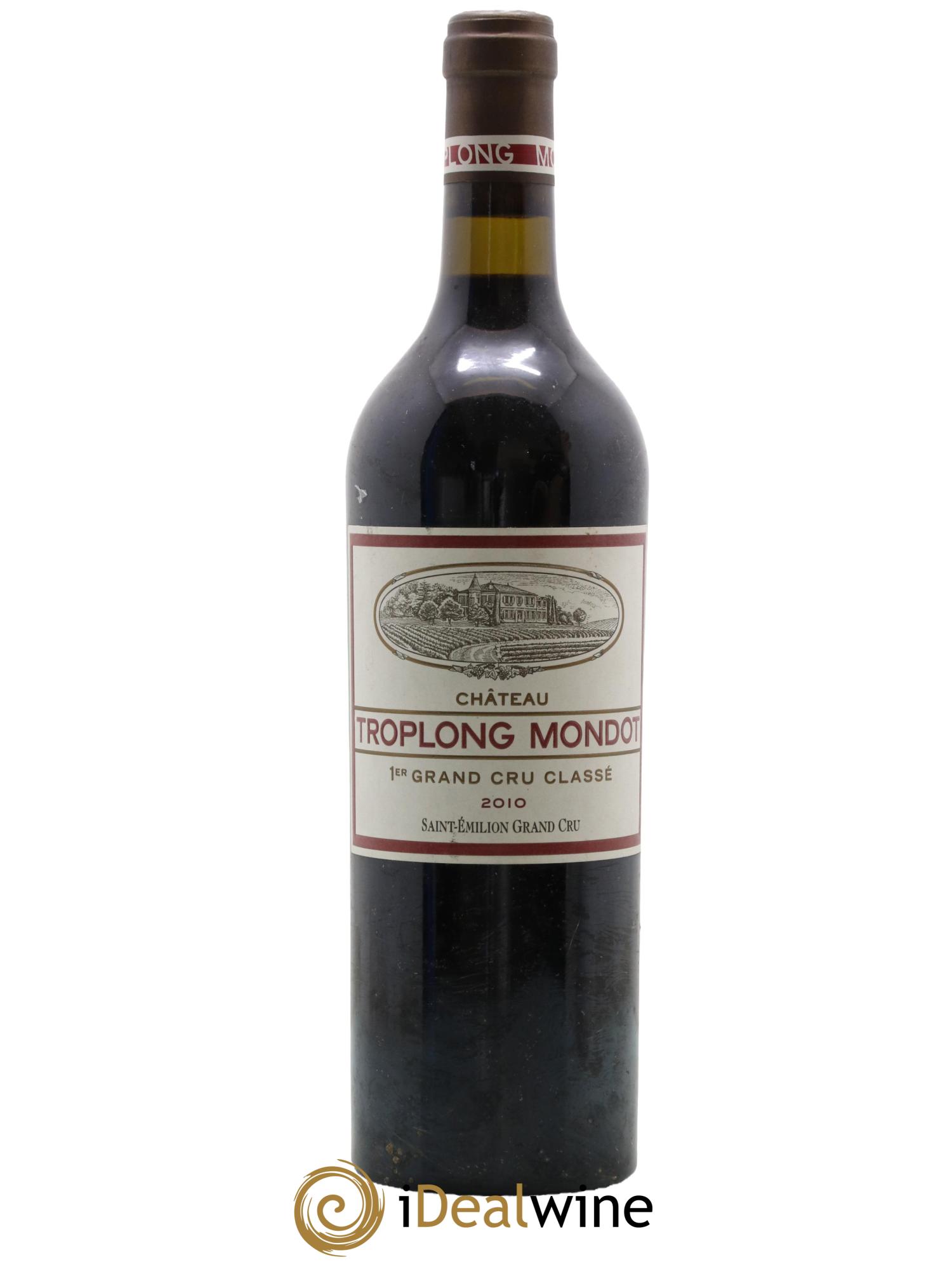 Château Troplong Mondot 1er Grand Cru Classé B 2010 - Lot de 1 bouteille - 0