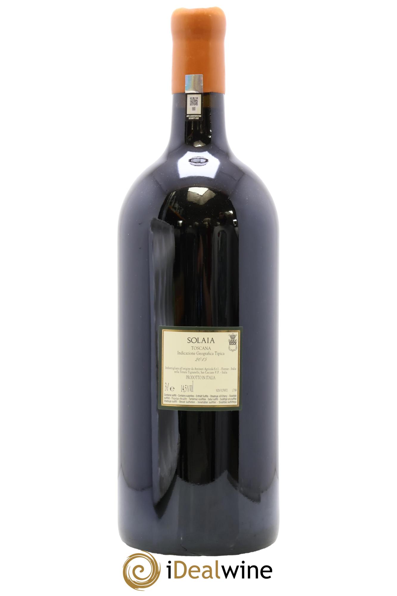 Toscana IGT Solaia Tenuta Tignanello - Marchesi Antinori 2015 - Lot de 1 double magnum - 1