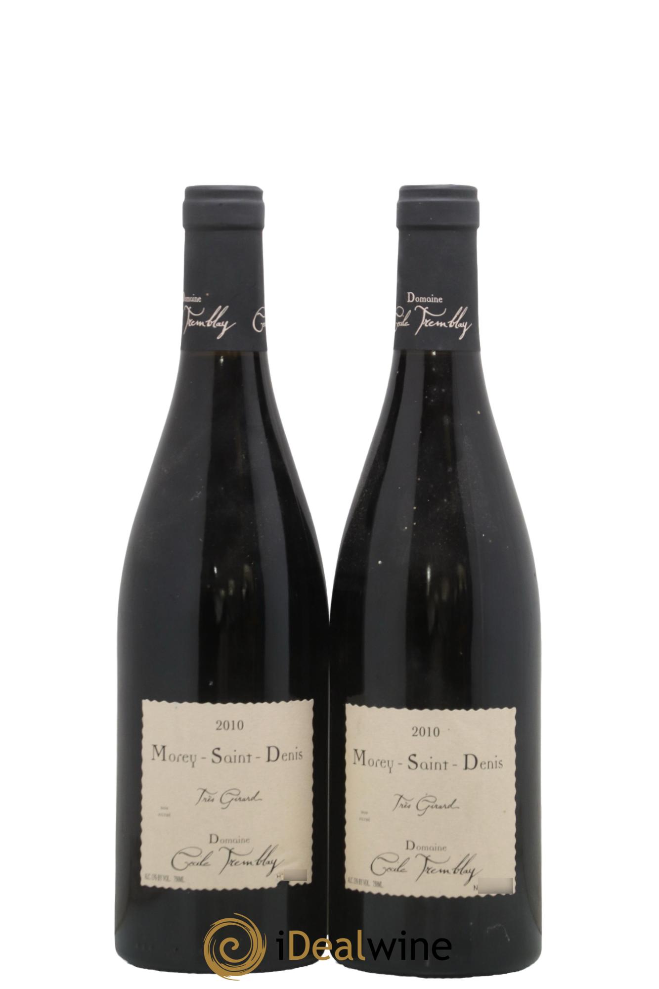 Morey Saint-Denis Très Girard Cécile Tremblay 2010 - Lot of 2 bottles - 0