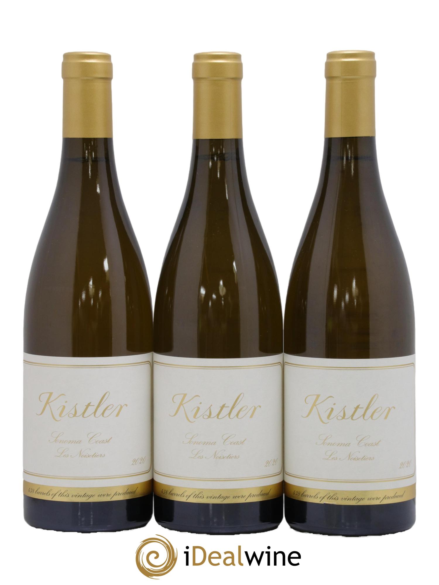 Sonoma Coast Kistler Les Noisetiers Chardonnay Kistler 2020 - Lot de 3 bouteilles - 0