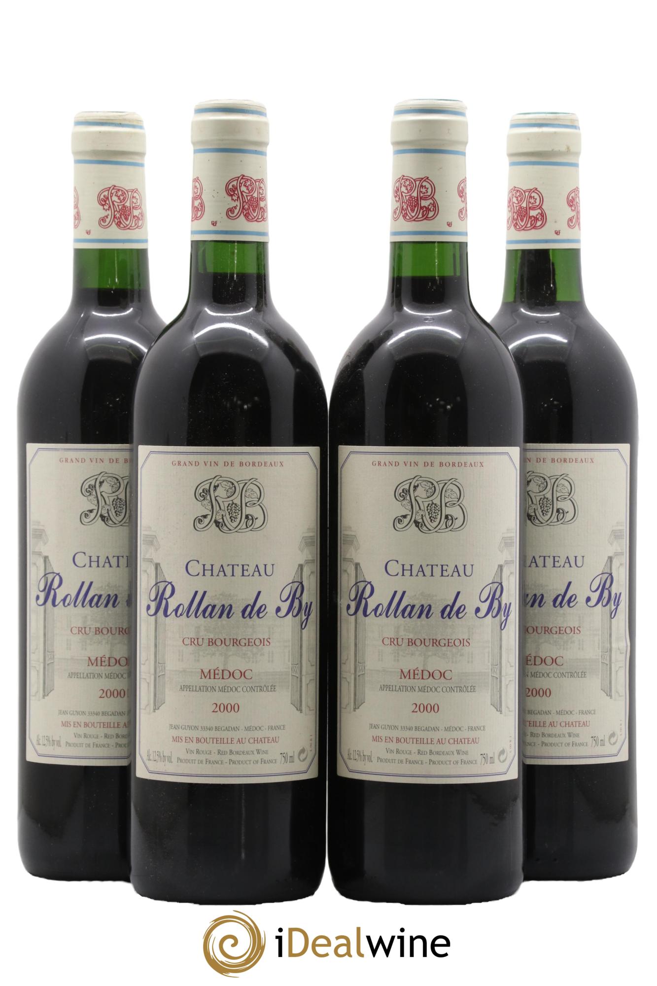 Château Rollan de By Cru Bourgeois 2000 - Lotto di 4 bottiglie - 0