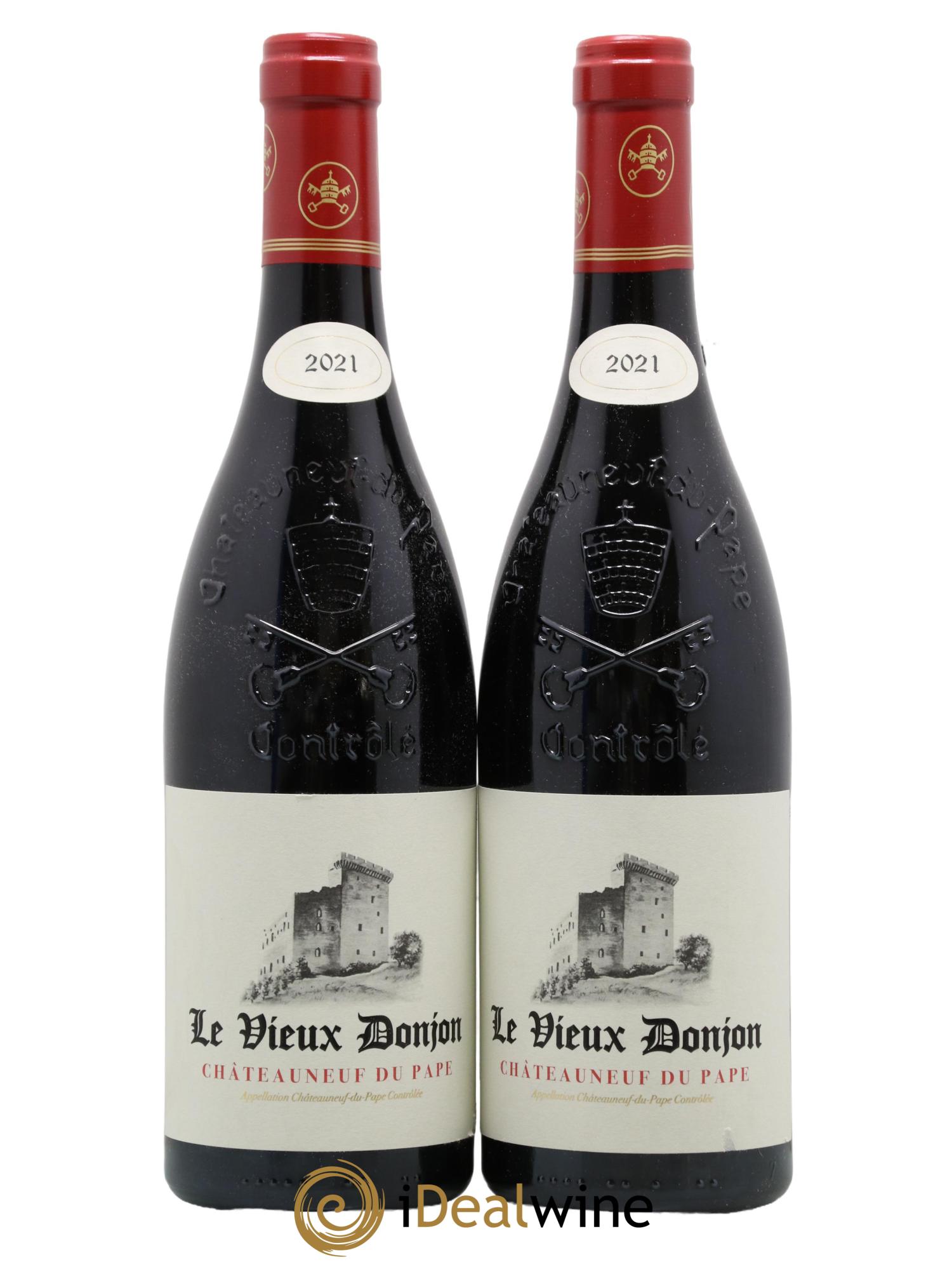 Châteauneuf-du-Pape Le Vieux Donjon Michel Lucien 2021 - Lot de 2 bouteilles - 0