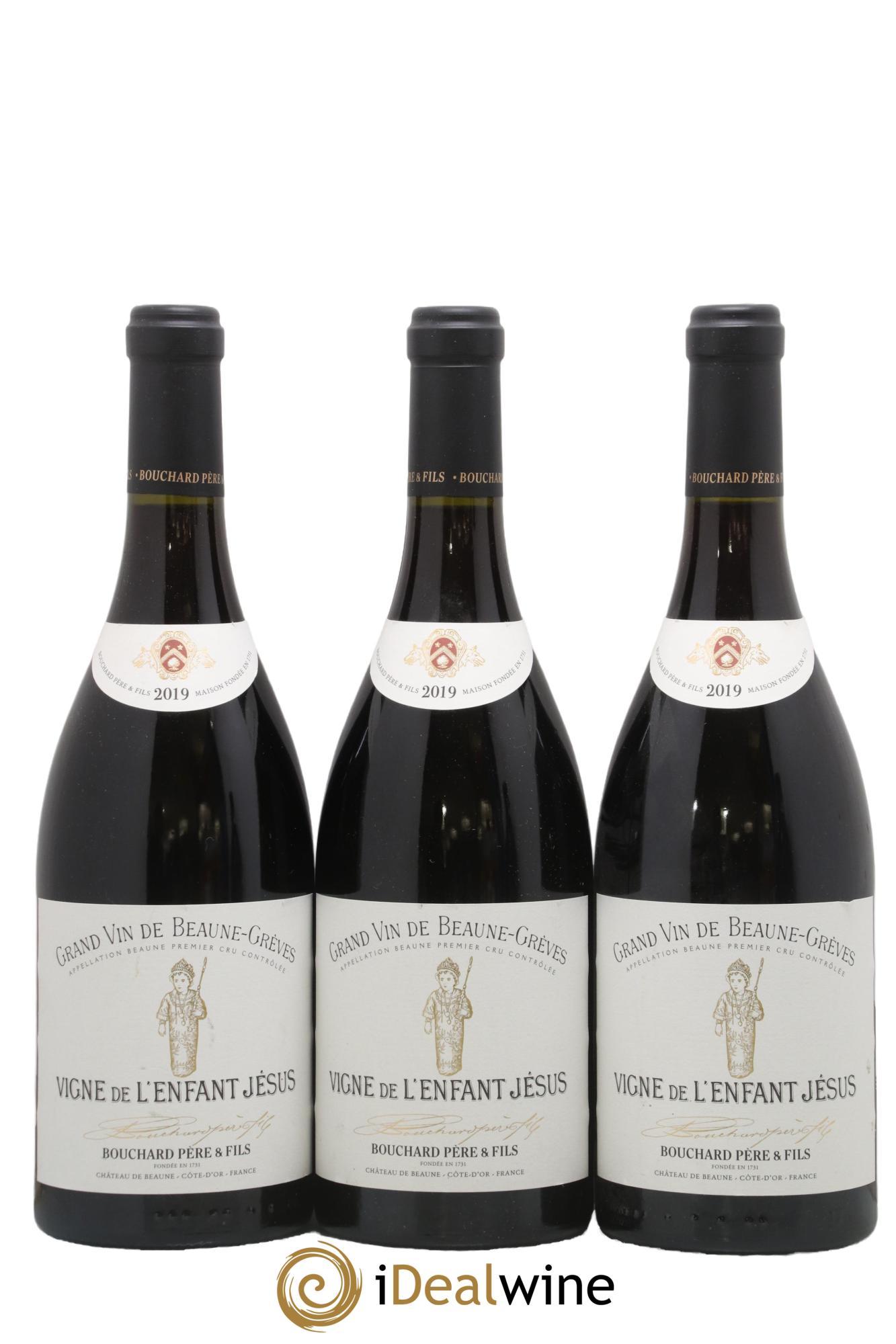 Beaune 1er Cru Grèves - Vigne de l'Enfant Jésus Bouchard Père & Fils 2019 - Lot of 3 bottles - 0