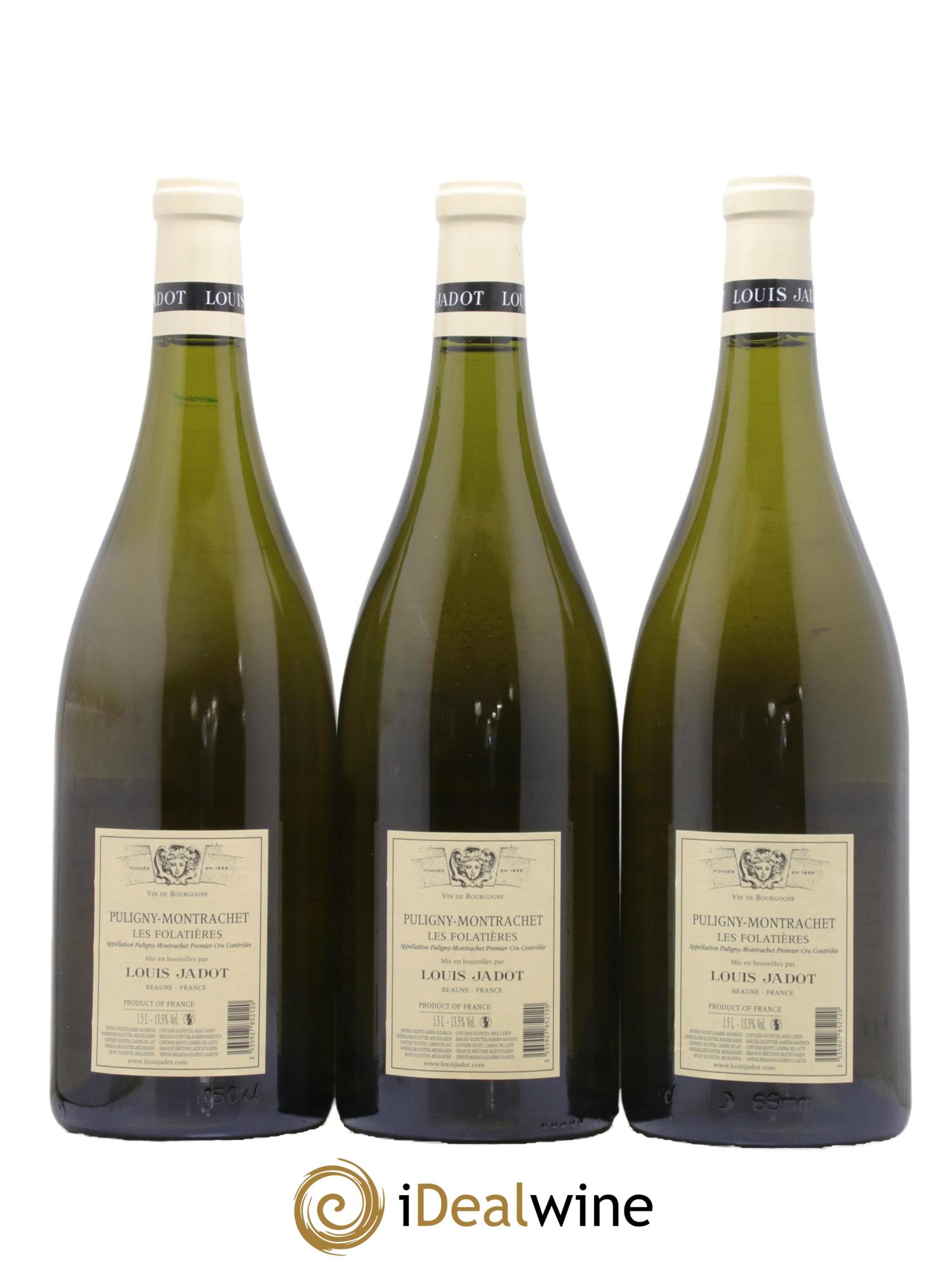 Puligny-Montrachet 1er Cru Les Folatières Domaine Louis Jadot 2020 - Lot de 3 magnums - 1