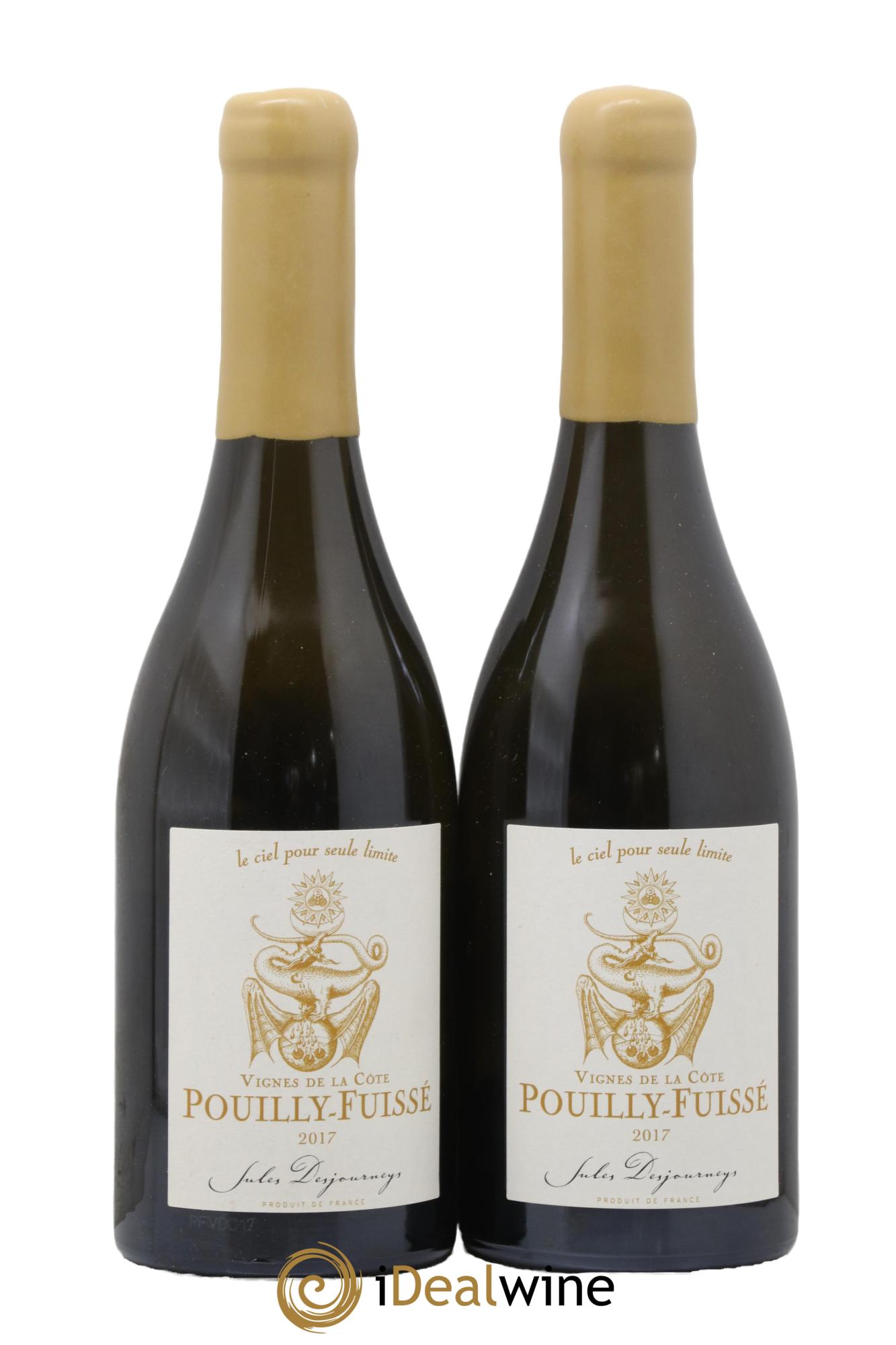 Pouilly-Fuissé Vignes de la Côte Jules Desjourneys 2017 - Lot de 2 bouteilles - 0