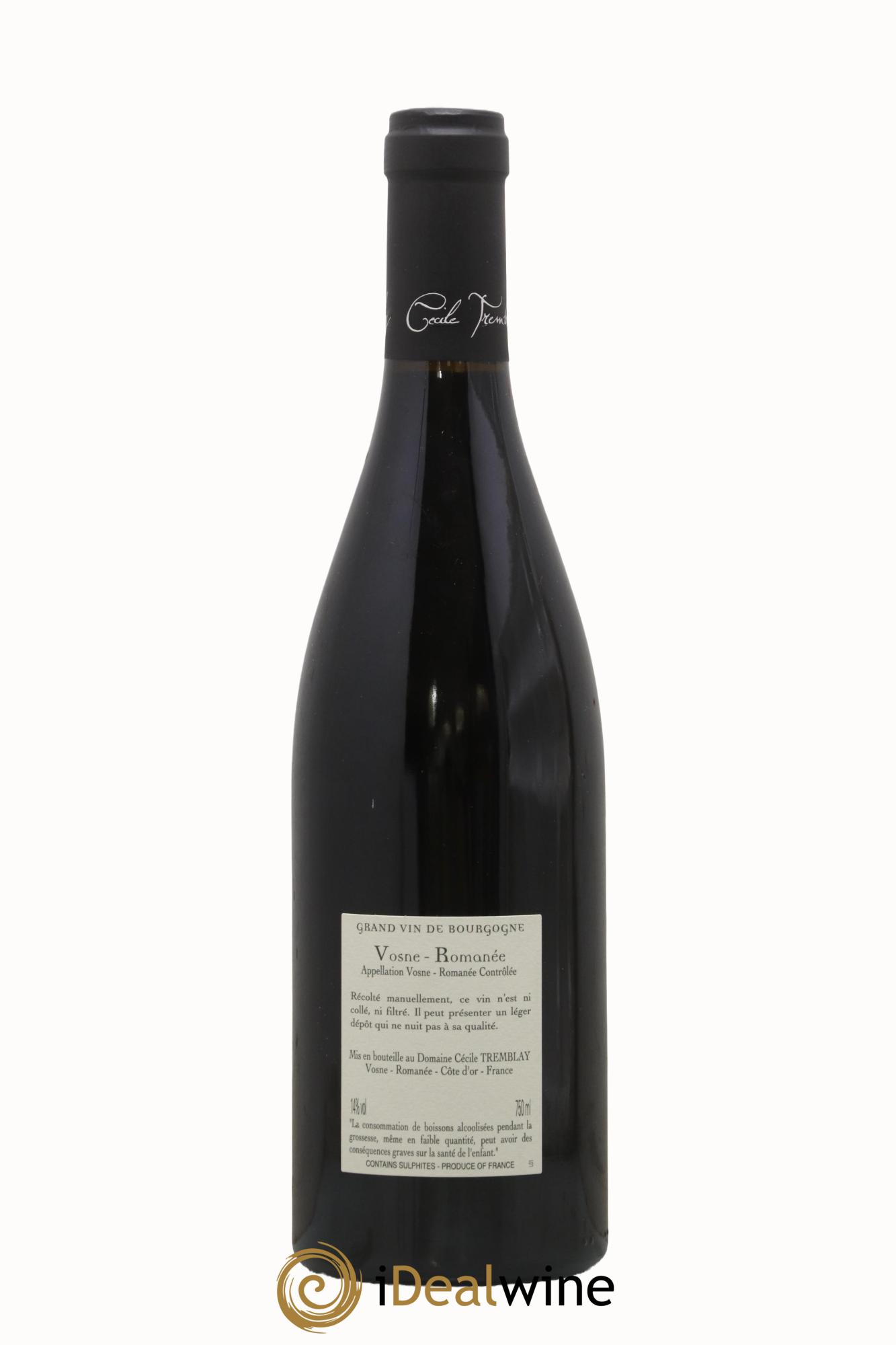 Vosne-Romanée Vieilles Vignes Cécile Tremblay 2020 - Lot de 1 bouteille - 1