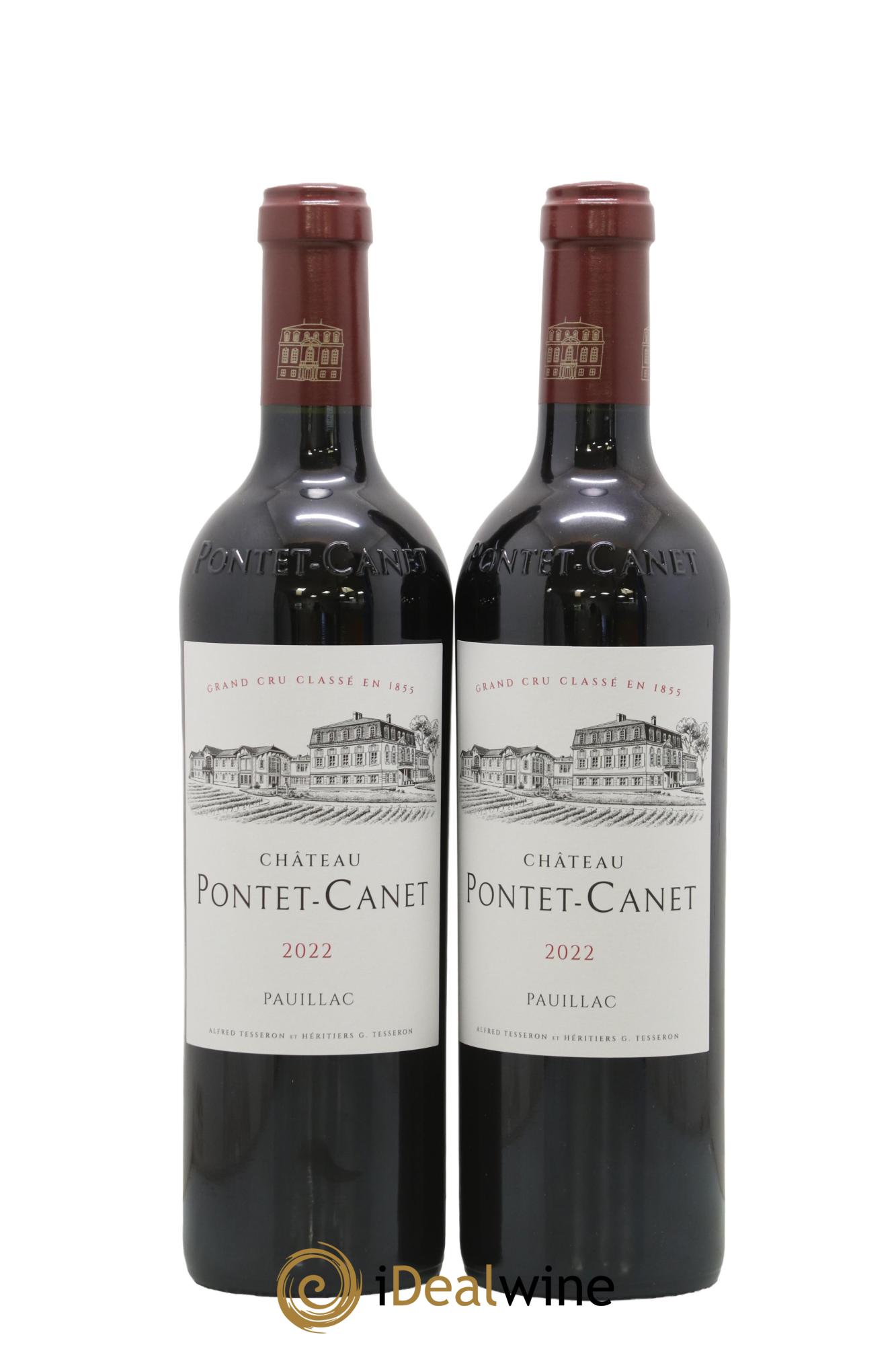 Château Pontet Canet 5ème Grand Cru Classé 2022 - Lot de 2 bouteilles - 0