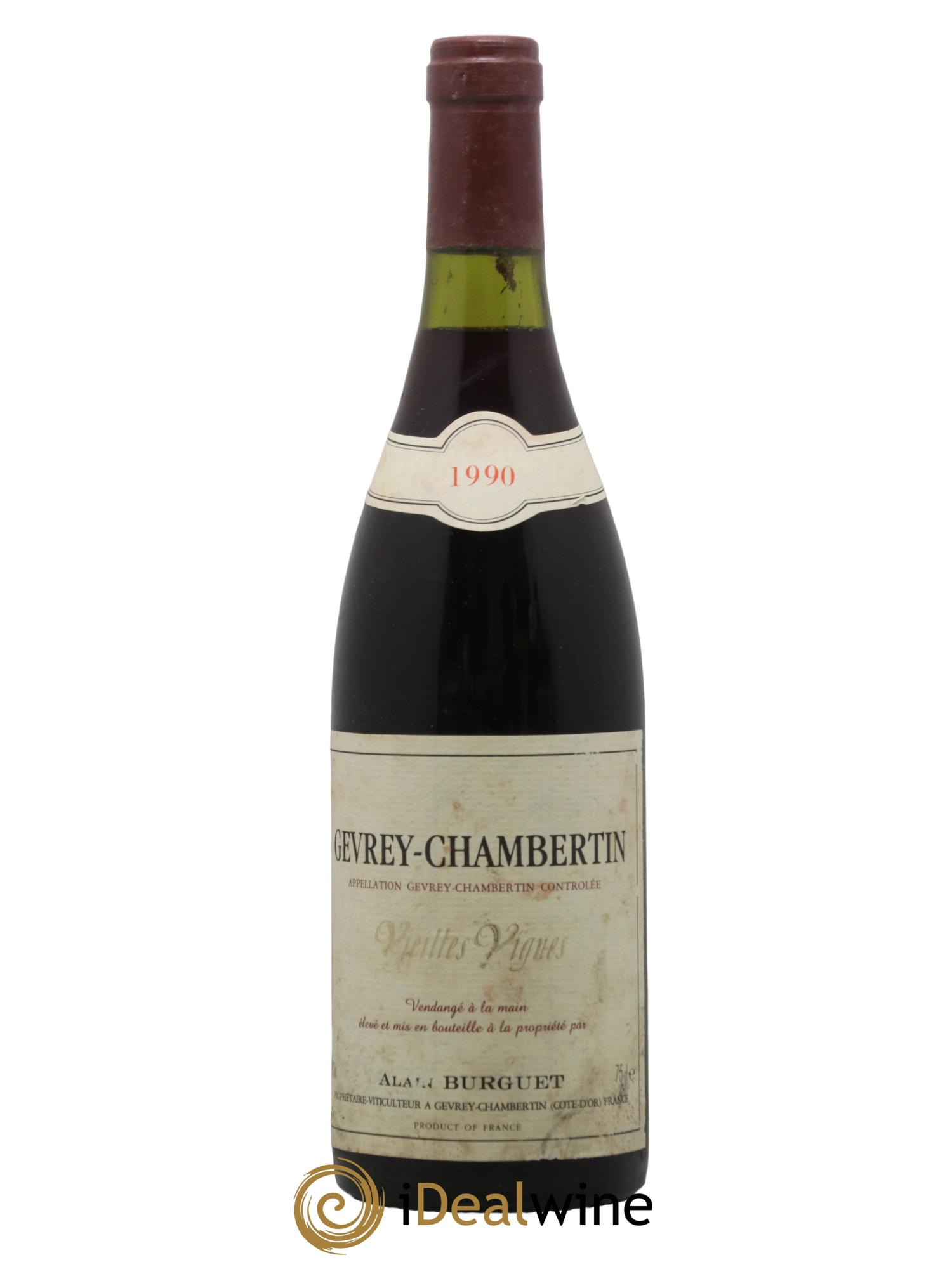 Gevrey-Chambertin Vieilles Vignes Domaine Alain Burguet 1990 - Lot de 1 bouteille - 0