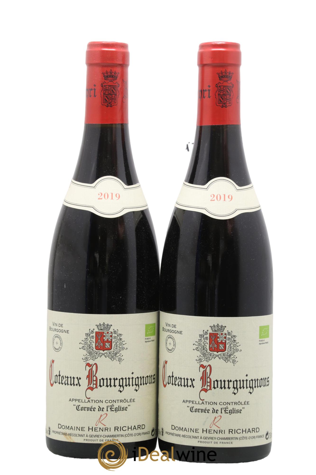 Coteaux Bourguignons Corvée de l'Église Henri Richard 2019 - Lot de 2 bouteilles - 0
