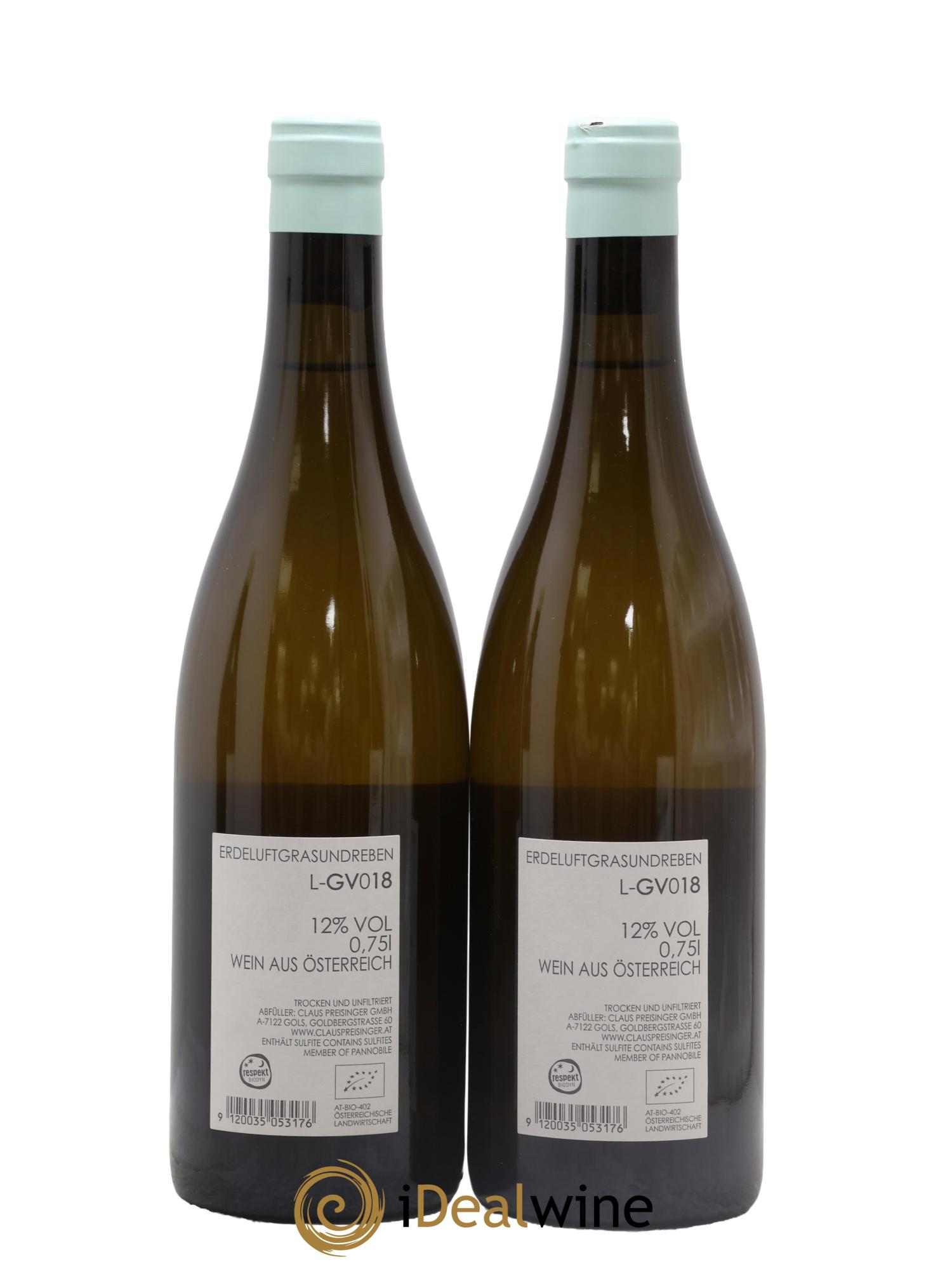 Autriche Erdeluftgrasundreben GV Preisinger 2018 - Lot of 2 bottles - 1