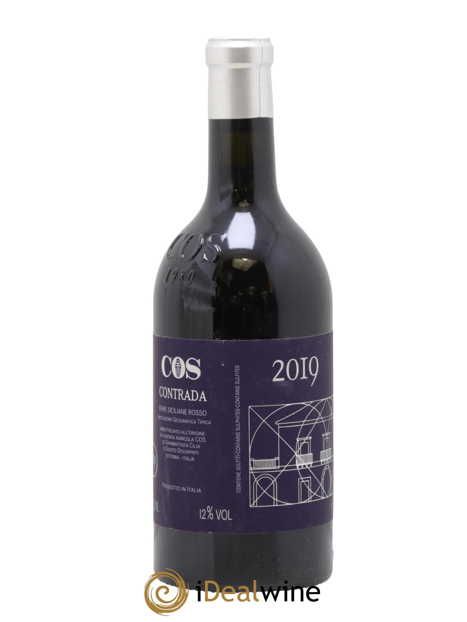 Terre Siciliane Rosso IGT Azienda Agricola Cos Contrada 2019 - Lot de 1 bouteille - 0