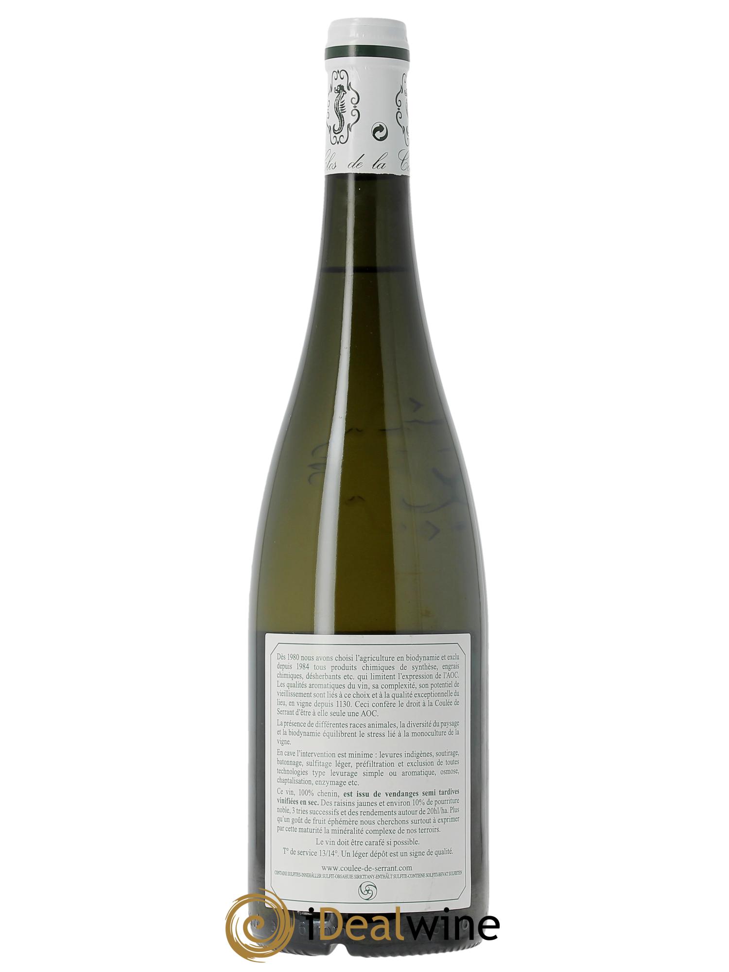 Savennières Clos de la Coulée de Serrant Vignobles de la Coulée de Serrant - Nicolas Joly 2018 - Lot de 1 bouteille - 1