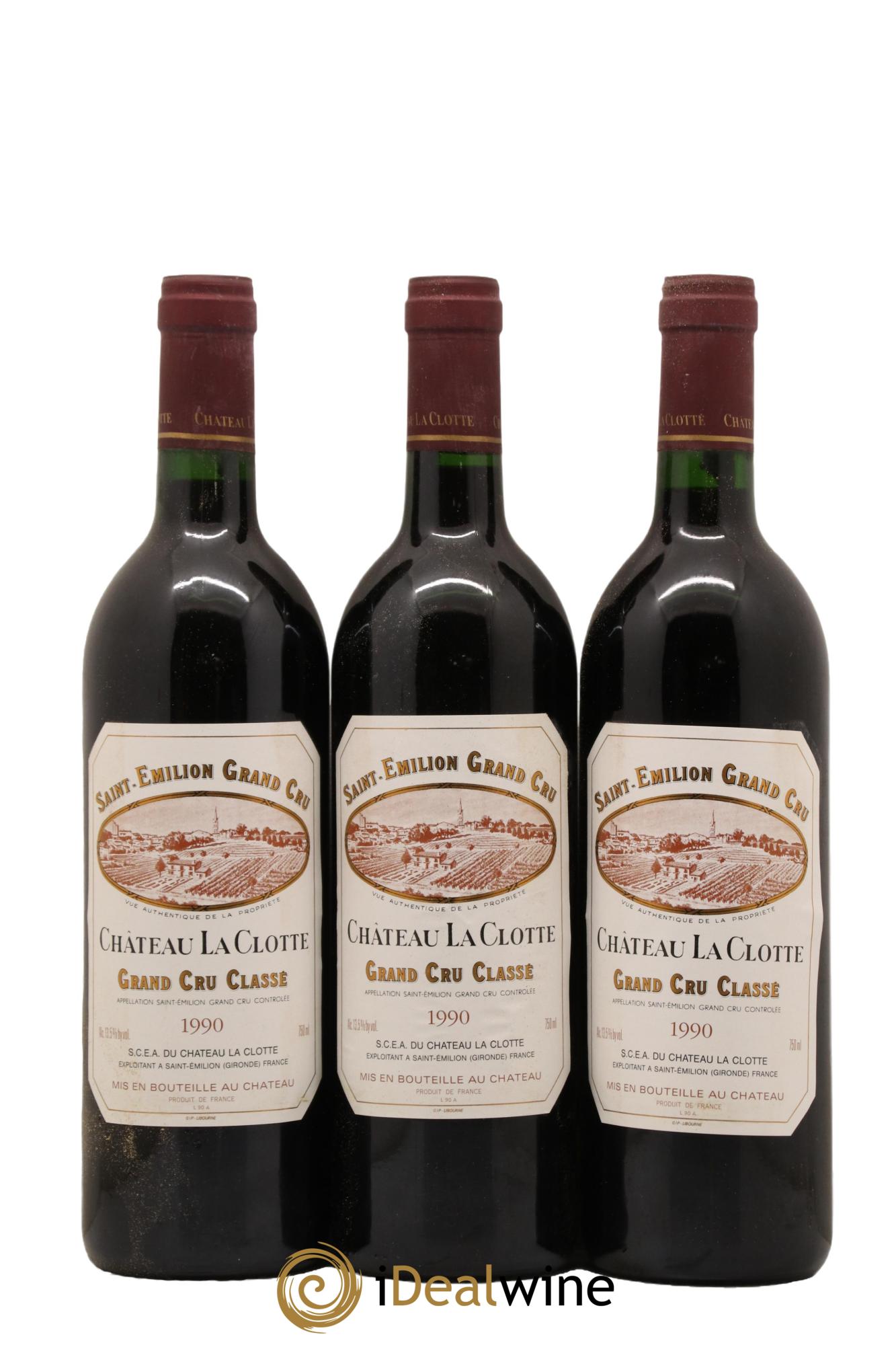 Château la Clotte  1990 - Lot de 12 bouteilles - 2