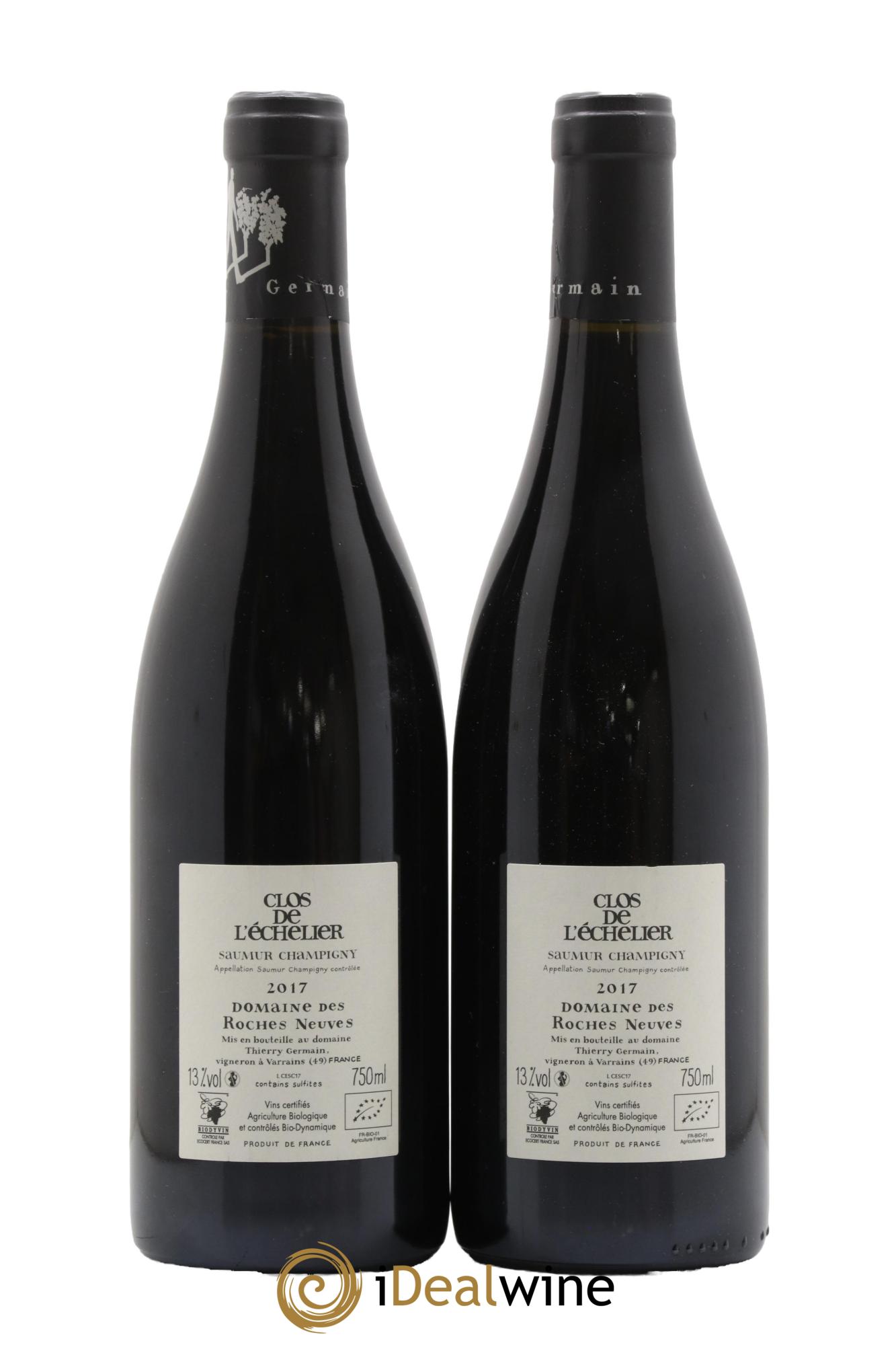 Saumur-Champigny Clos de l'Echelier Domaine des Roches Neuves - Thierry Germain 2017 - Lot de 2 bouteilles - 1