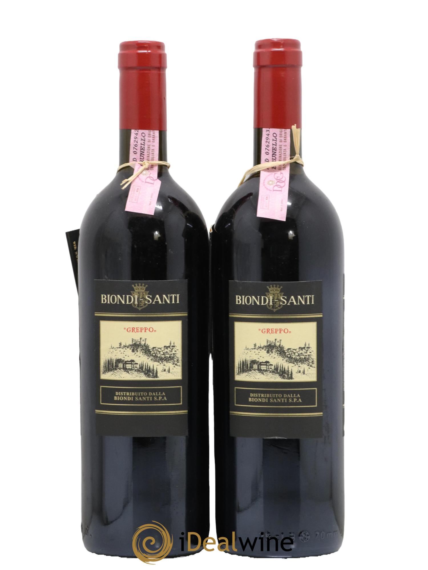 Brunello di Montalcino DOCG Biondi-Santi Tenuta Greppo  1996 - Posten von 2 Flaschen - 1
