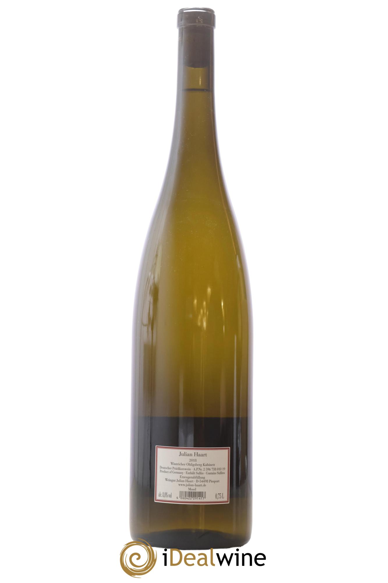 Allemagne Wintricher Ohligsberg Kabinett Julian Haart 2018 - Posten von 1 Doppel-Magnum - 1