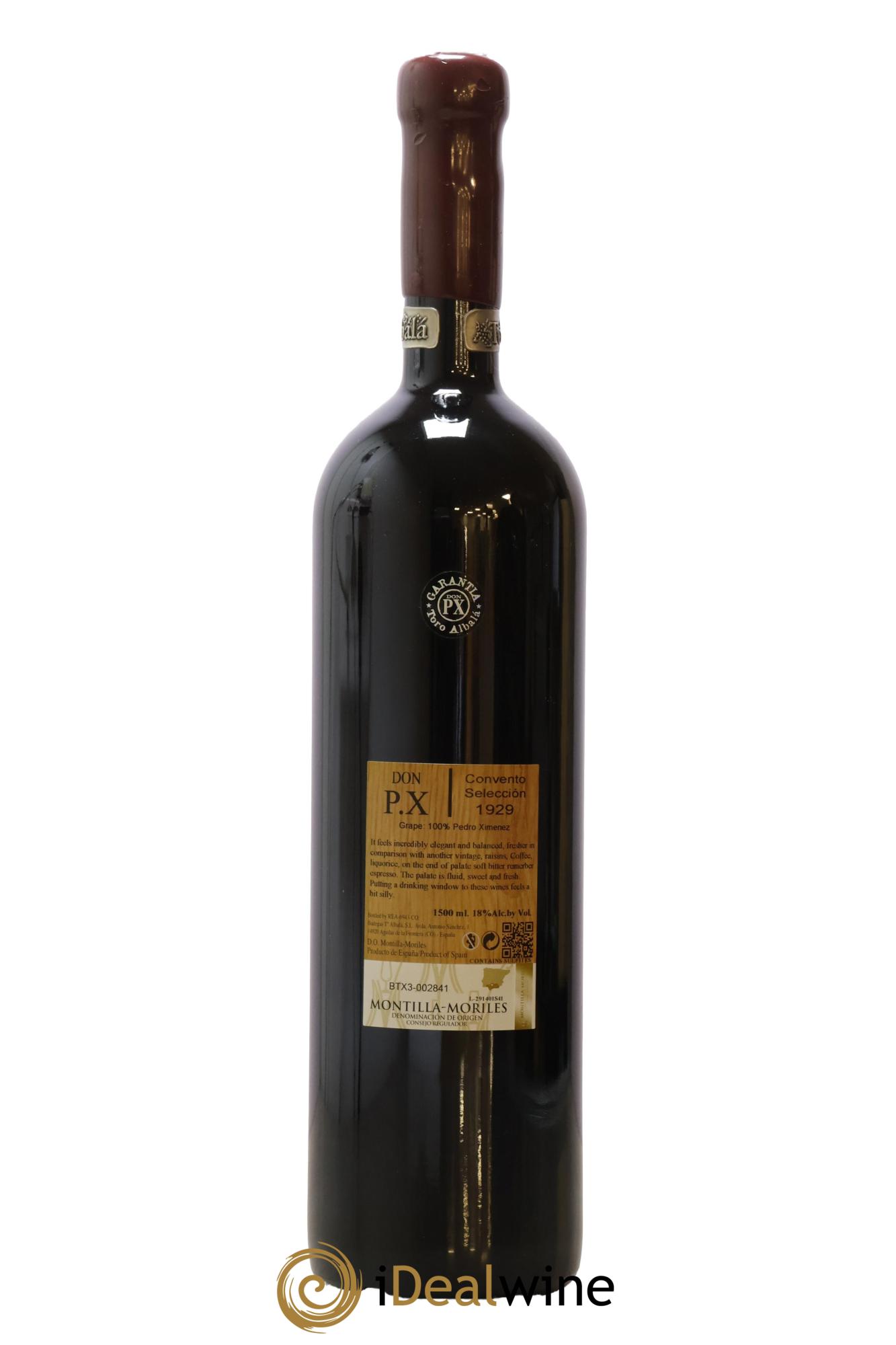 Montilla Moriles Don PX Convento Seleccion Toro Albala  1929 - Lot de 1 magnum - 2