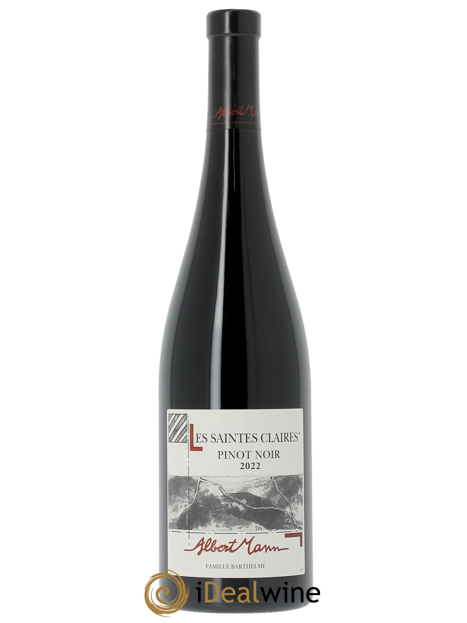 Alsace Pinot Noir Les Saintes Claires Albert Mann 2022 - Lot de 1 bouteille - 0