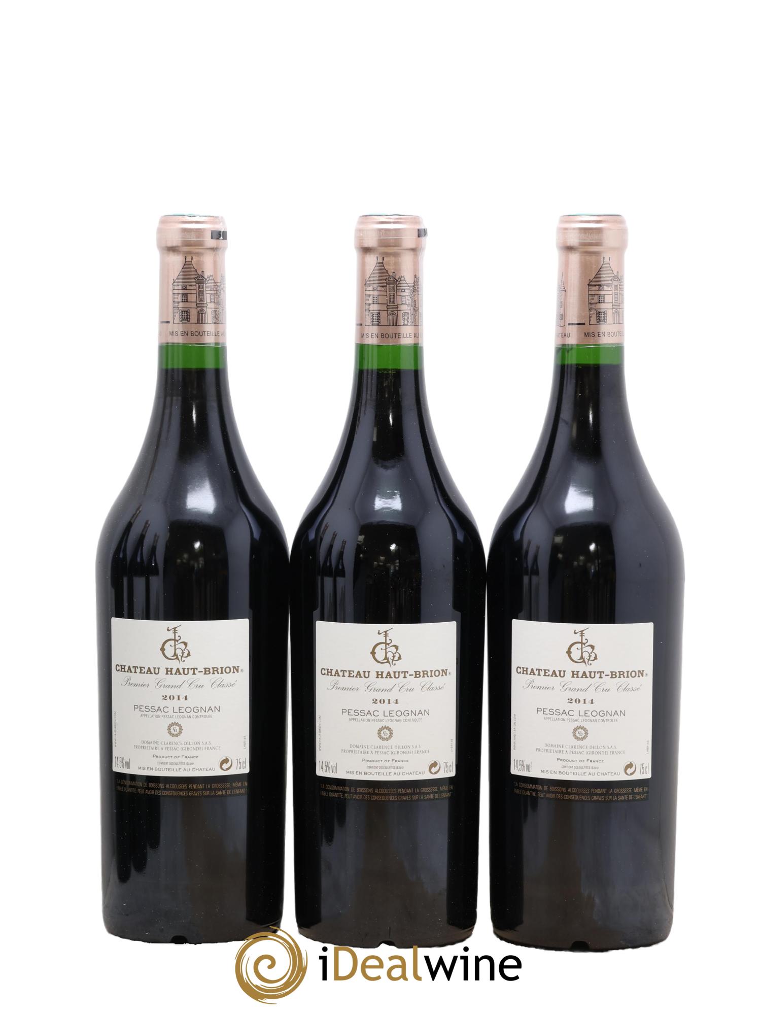 Château Haut Brion 1er Grand Cru Classé 2014 - Lot de 6 bouteilles - 2