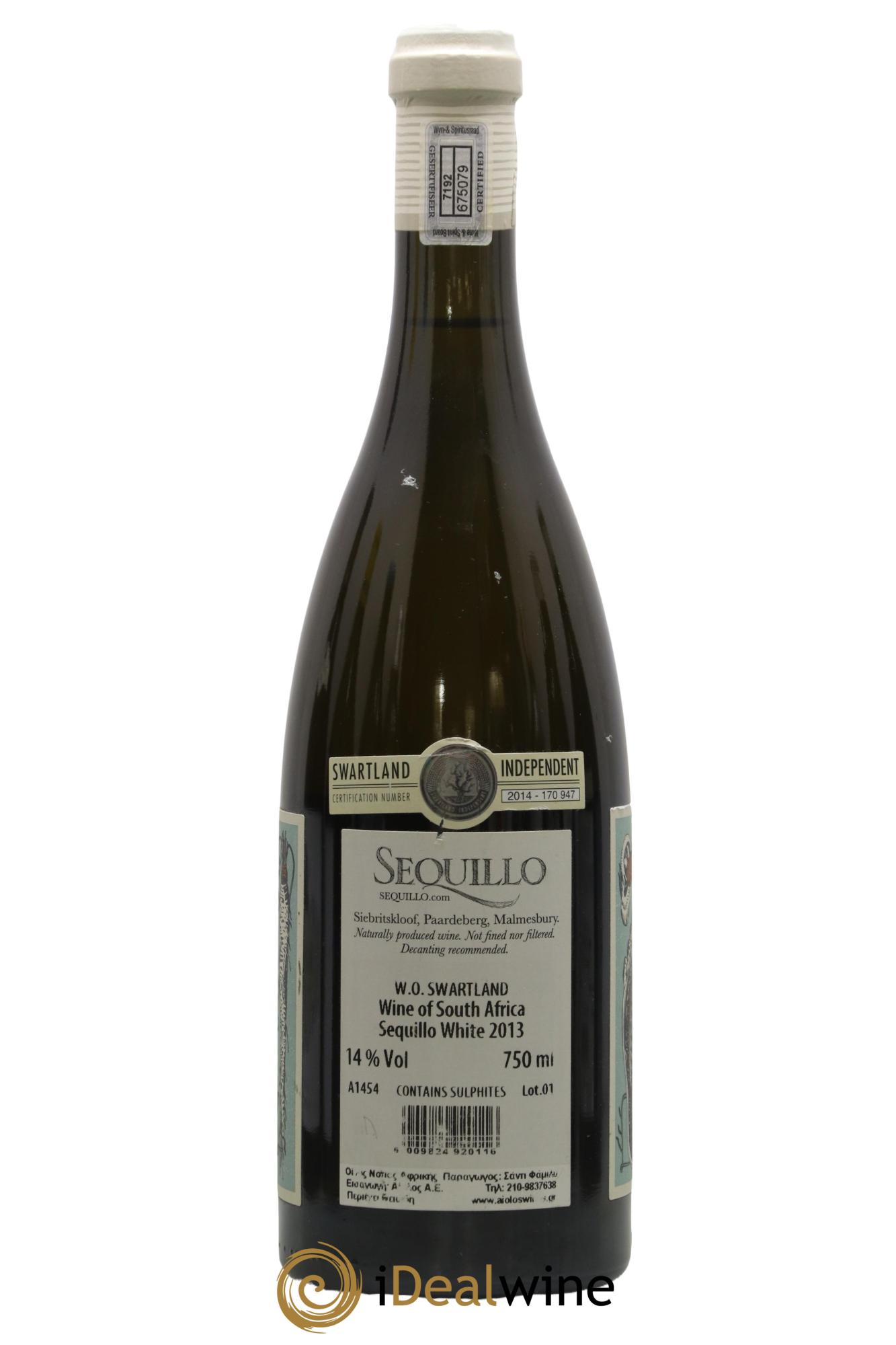 Afrique du Sud Swartland Sequillo 2013 - Posten von 1 Flasche - 1