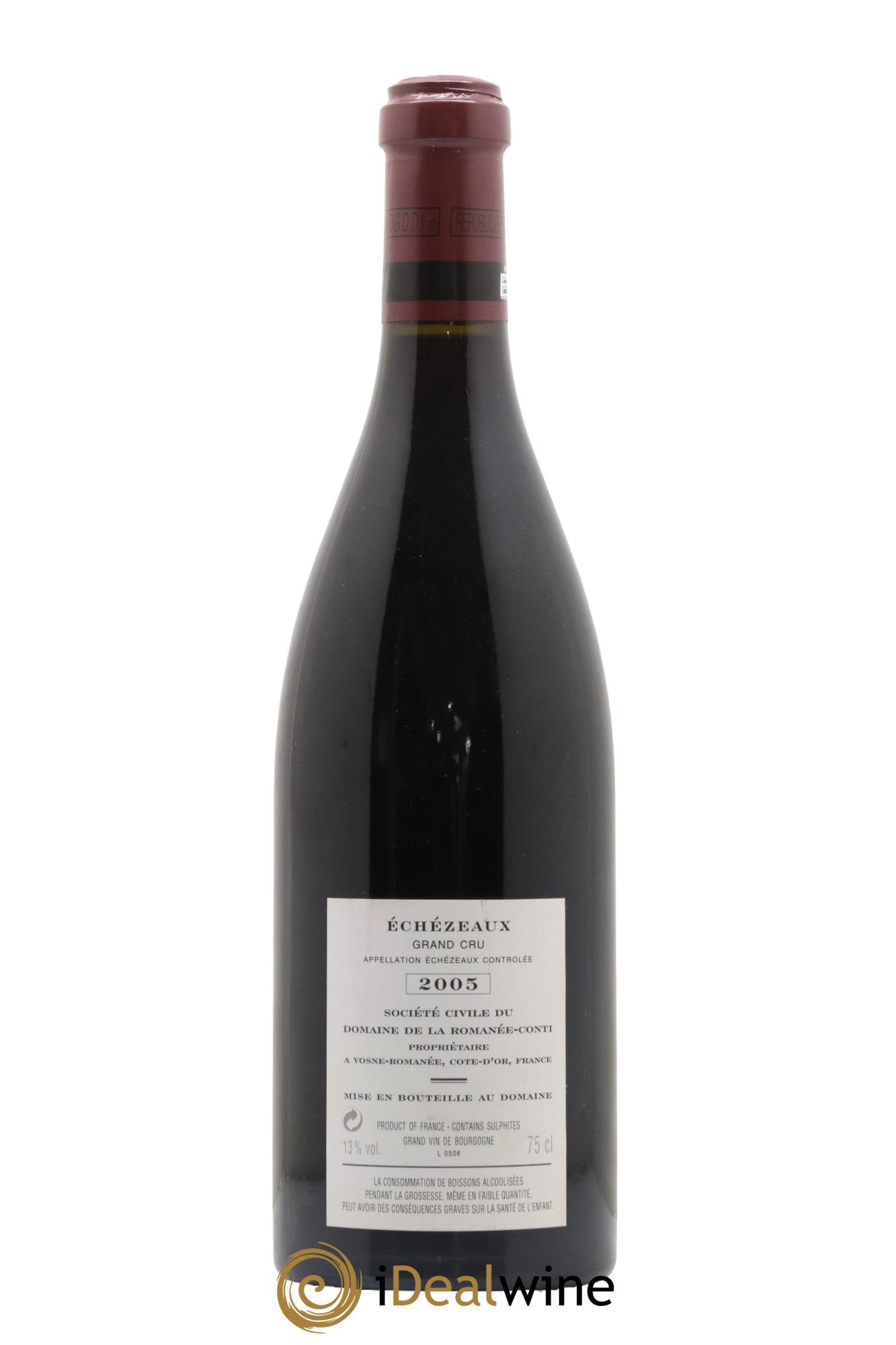 Echezeaux Grand Cru Domaine de la Romanée-Conti 2005 - Lot de 1 bouteille - 1