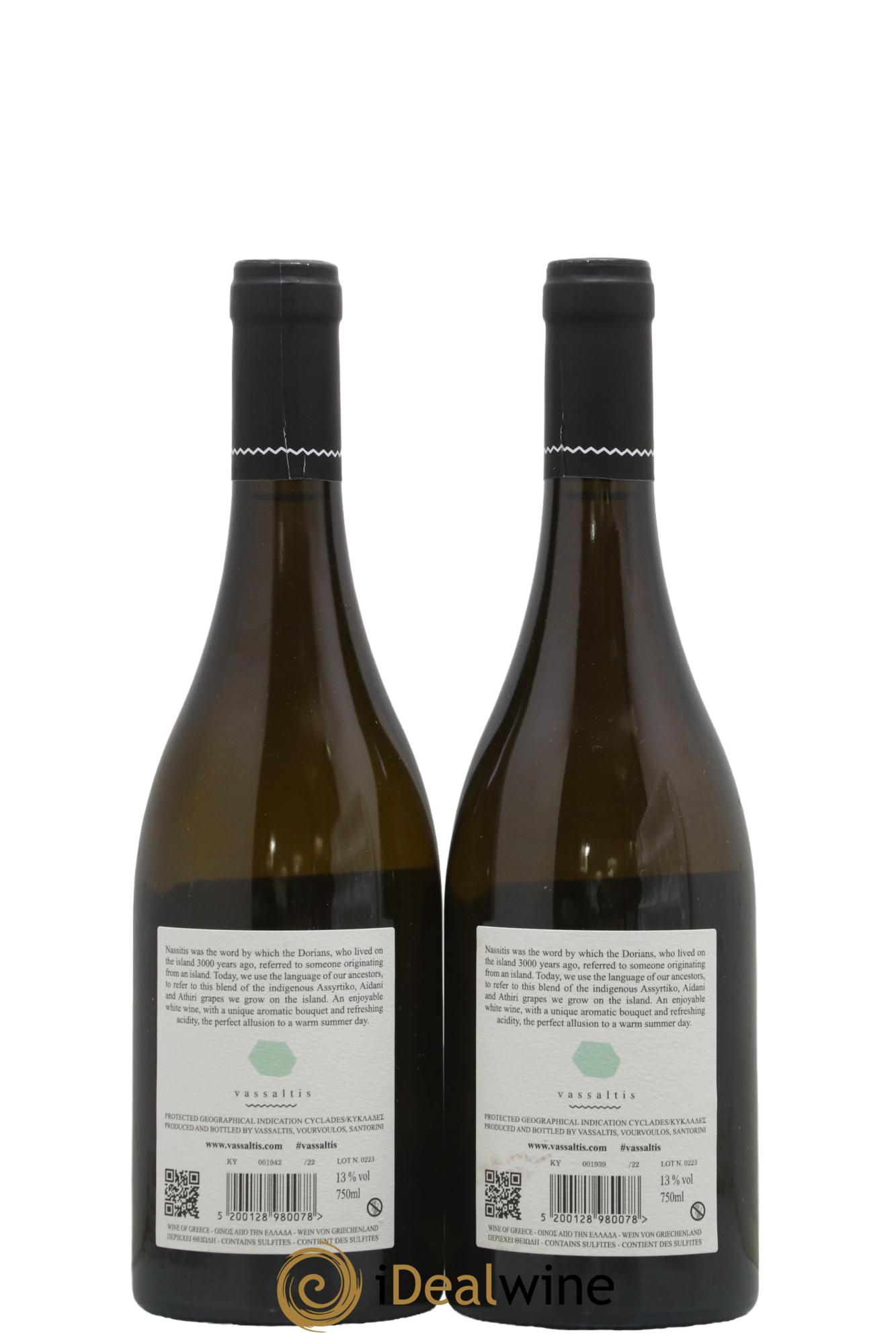 IGP Cyclades Vassaltis Nassitis  2022 - Lot de 2 bouteilles - 1