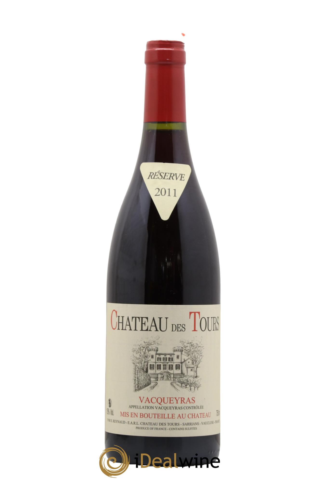 Vacqueyras Château des Tours Emmanuel Reynaud 2011 - Lot de 1 bouteille - 0