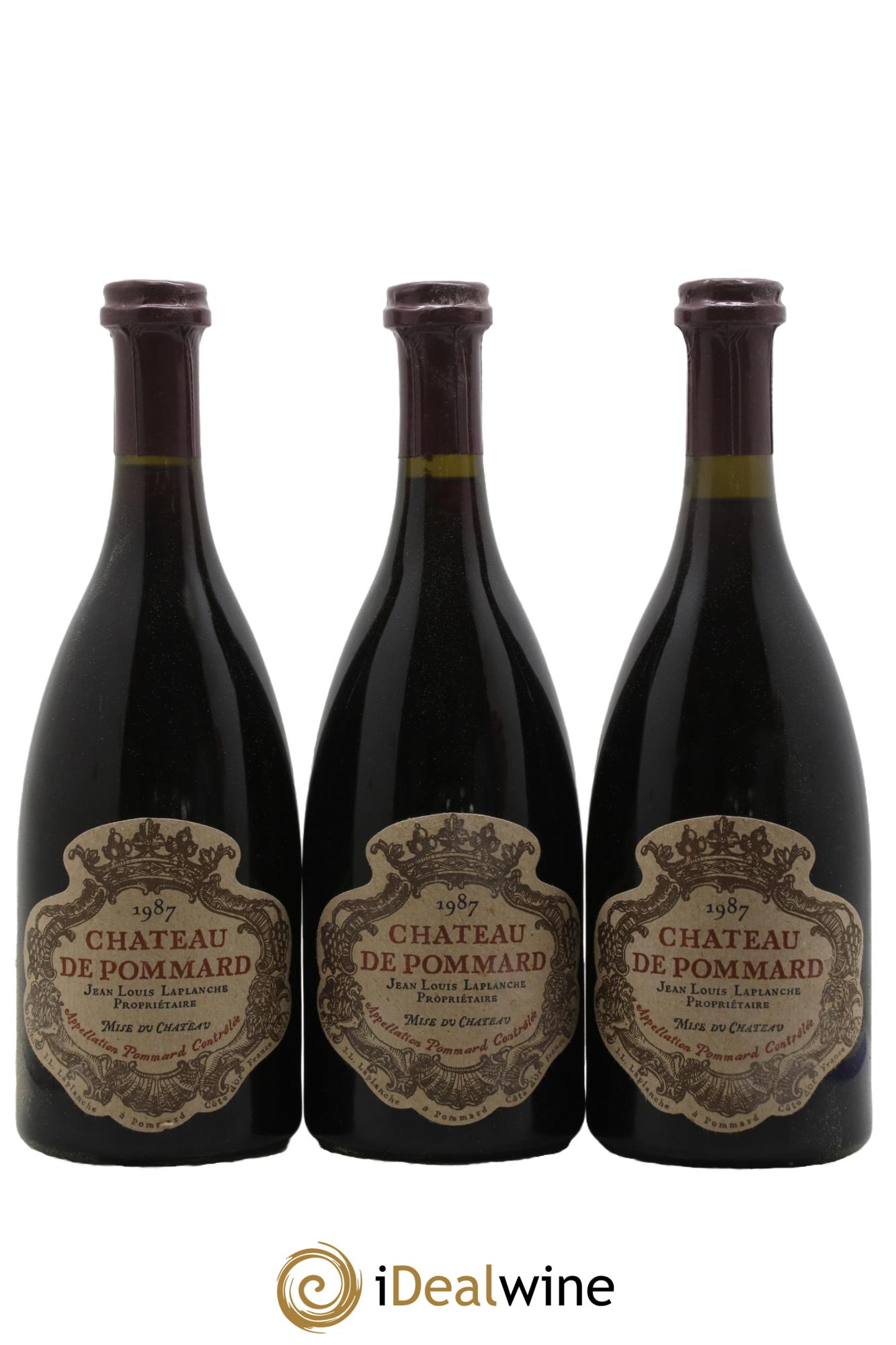 Pommard Château de Pommard 1987 - Lot de 3 bouteilles - 0