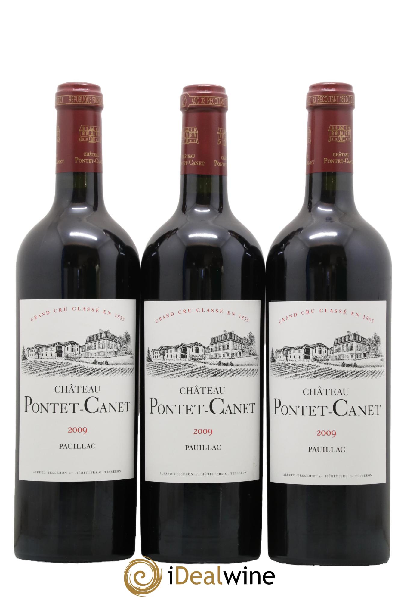Château Pontet Canet 5ème Grand Cru Classé 2009 - Lot de 6 bouteilles - 3