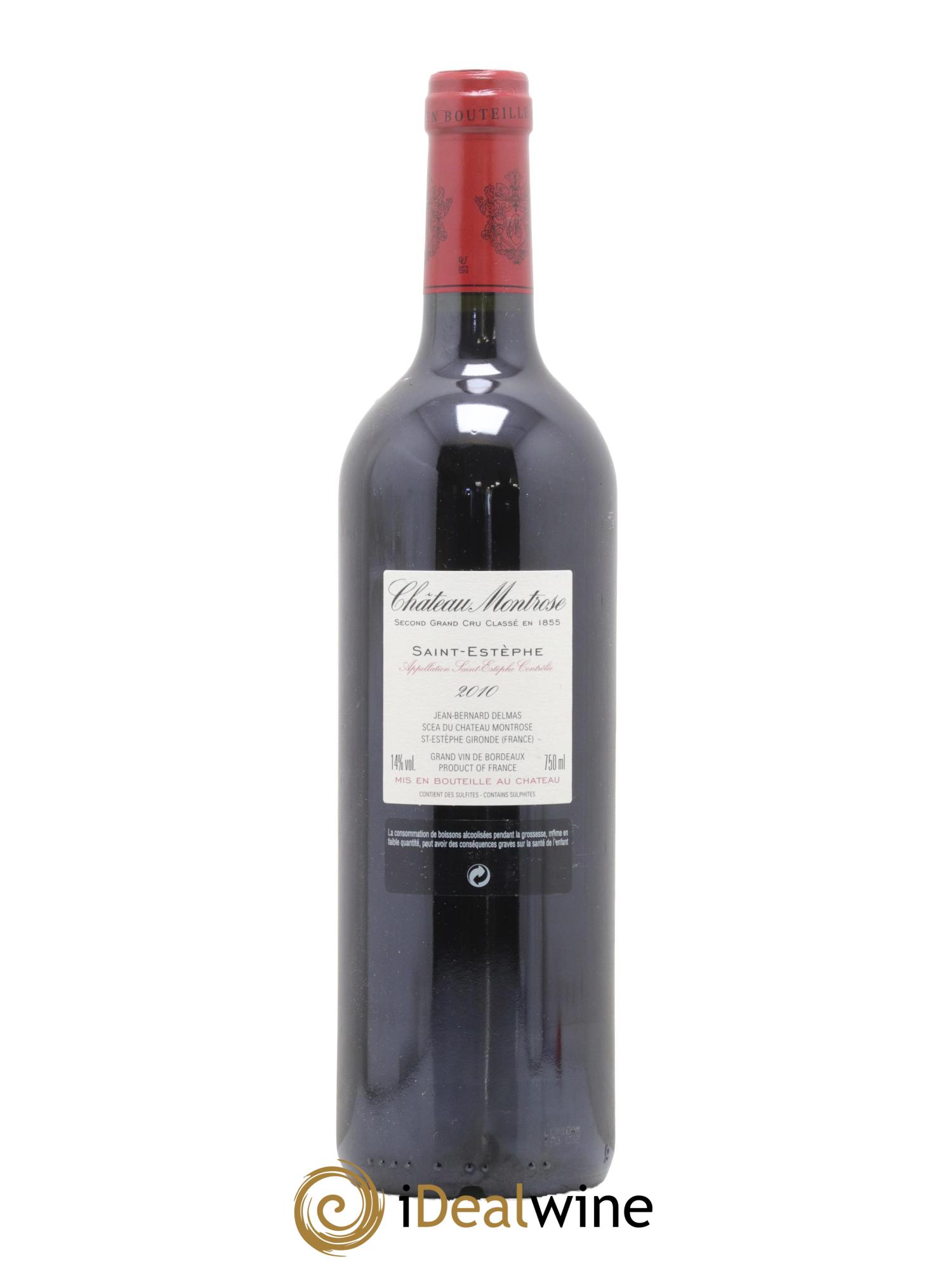 Château Montrose 2ème Grand Cru Classé 2010 - Lot de 1 bouteille - 1