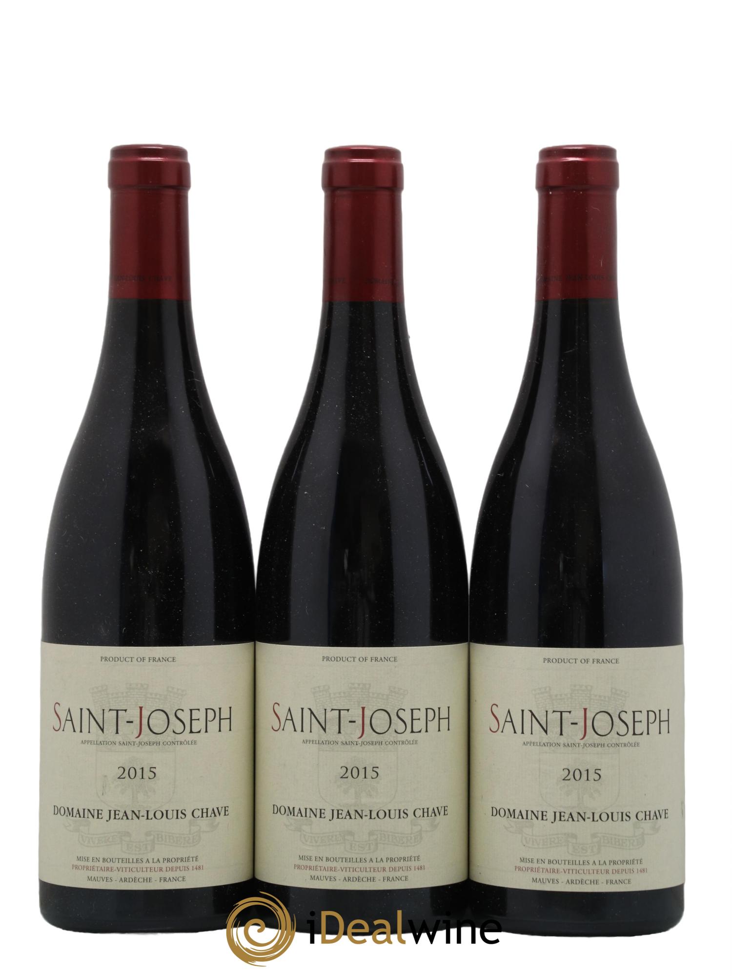 Saint-Joseph Jean-Louis Chave 2015 - Lot de 3 bouteilles - 0
