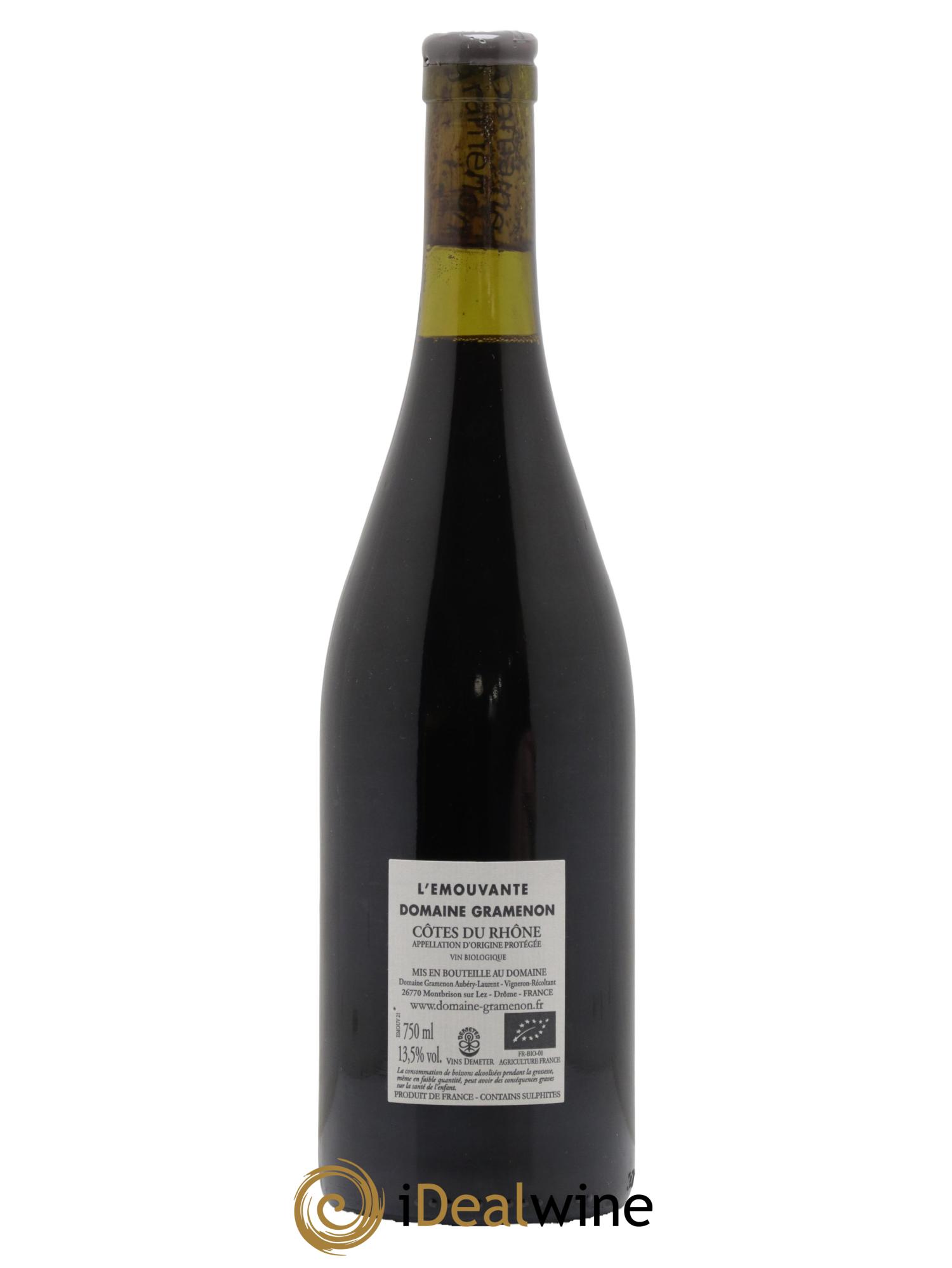 Côtes-du-Rhône L'émouvante Gramenon (Domaine) 2021 - Lot de 1 bouteille - 1