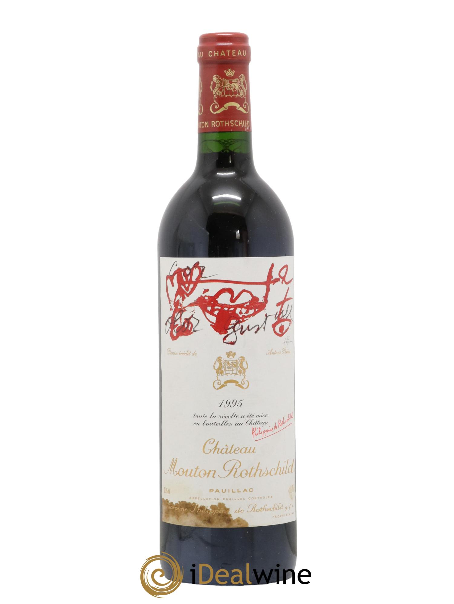 Château Mouton Rothschild 1er Grand Cru Classé 1995 - Lot de 1 bouteille - 0