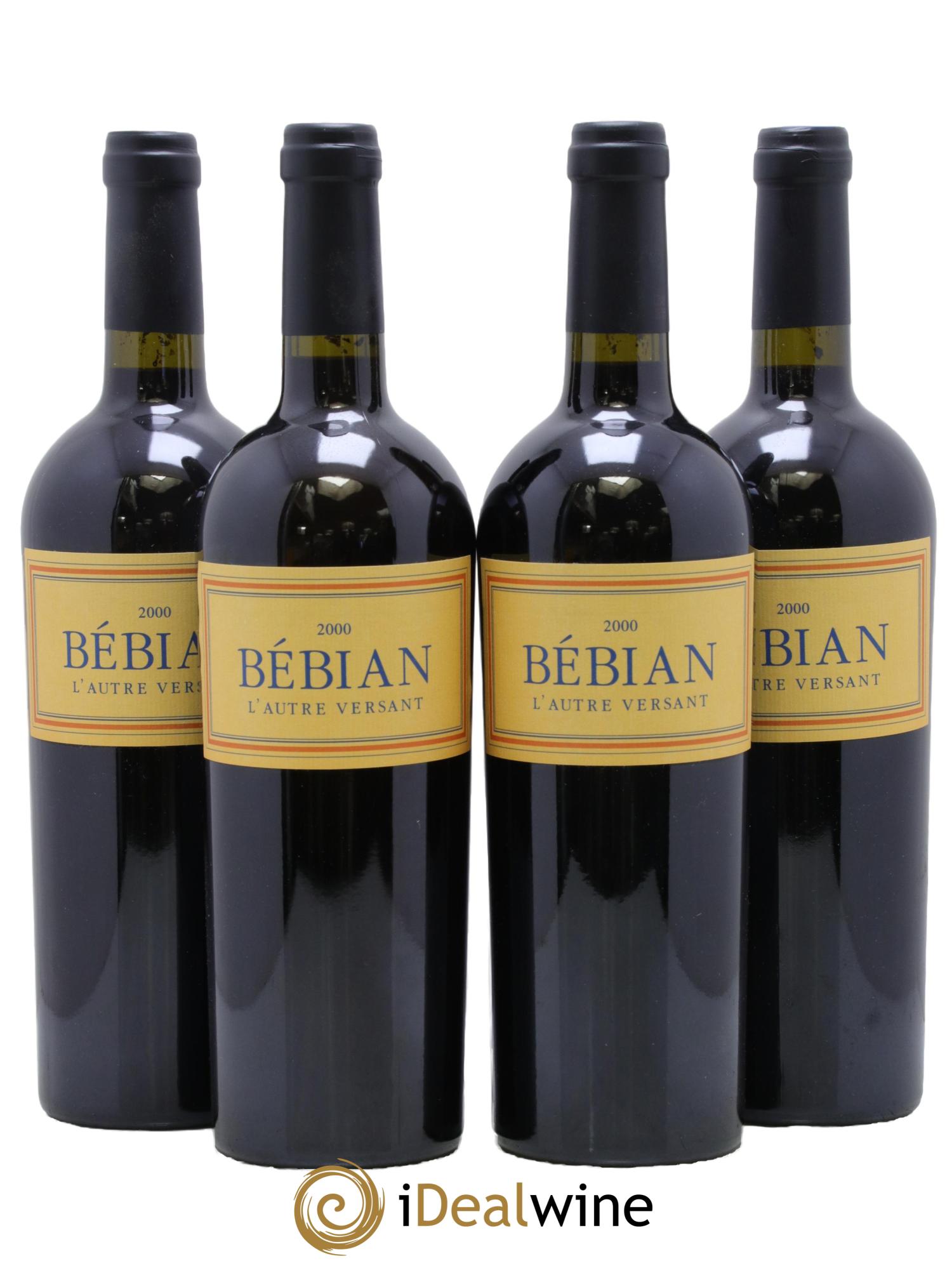 Languedoc L'Autre Versant Bébian Le Brun-Lecouty 2000 - Lot of 4 bottles - 0