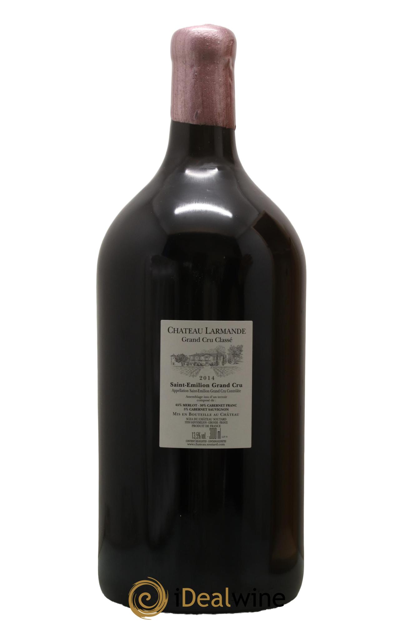 Château Larmande Grand Cru Classé 2014 - Lotto di 1 jéroboam - 2
