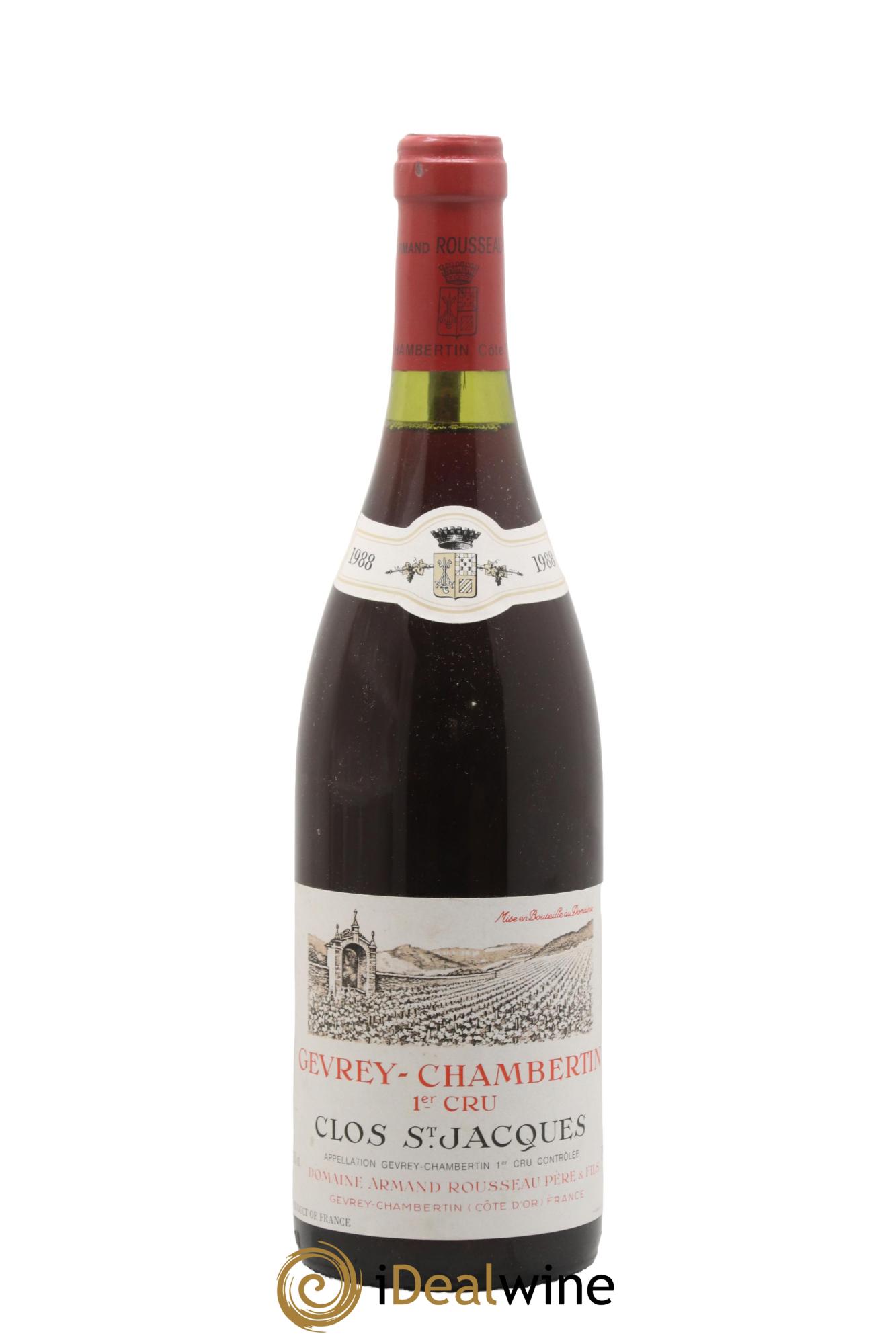 Gevrey-Chambertin 1er Cru Clos Saint-Jacques Armand Rousseau (Domaine) 1988 - Lot of 1 bottle - 0