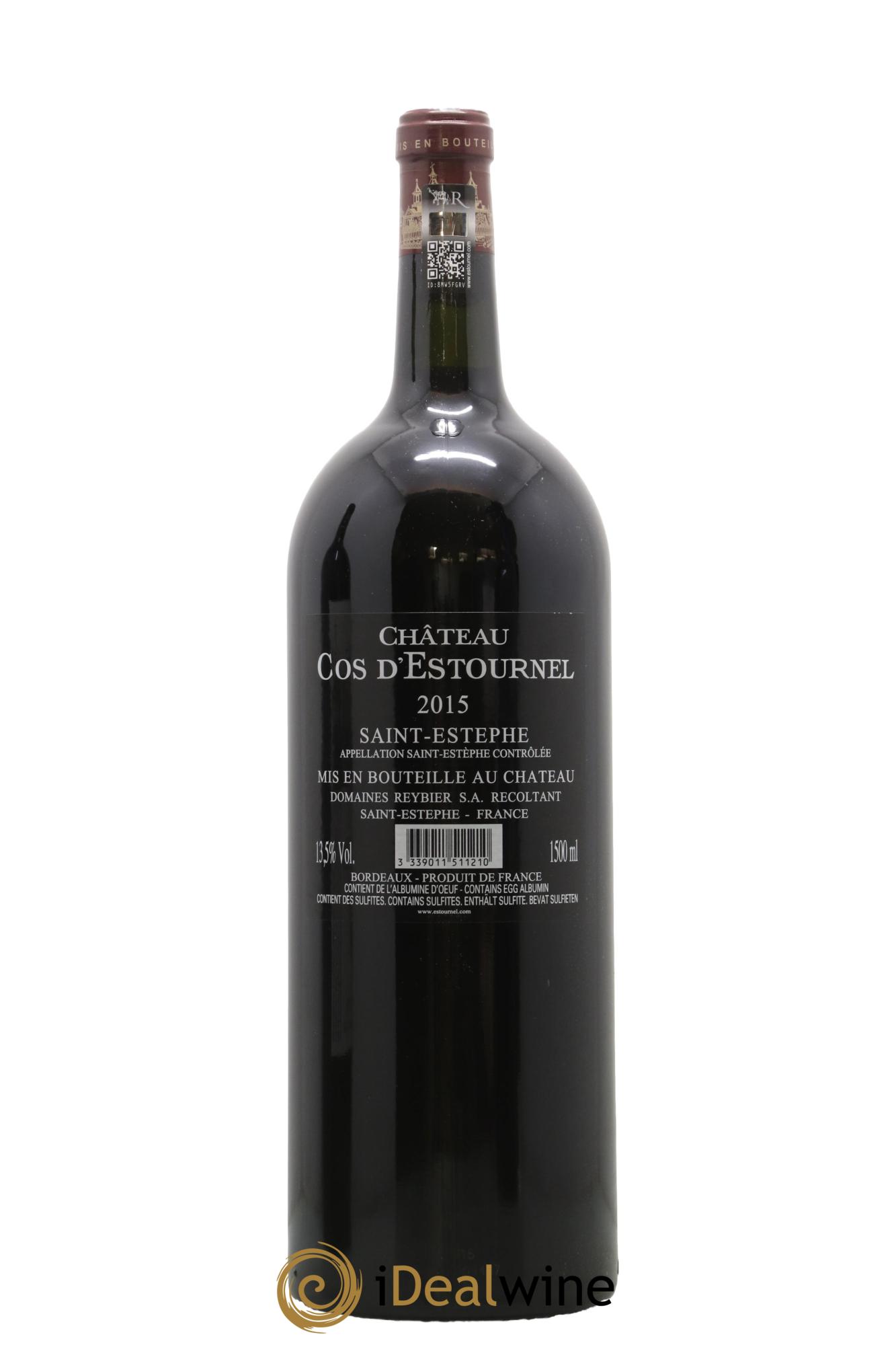 Cos d'Estournel 2ème Grand Cru Classé 2015 - Lot of 1 magnum - 1