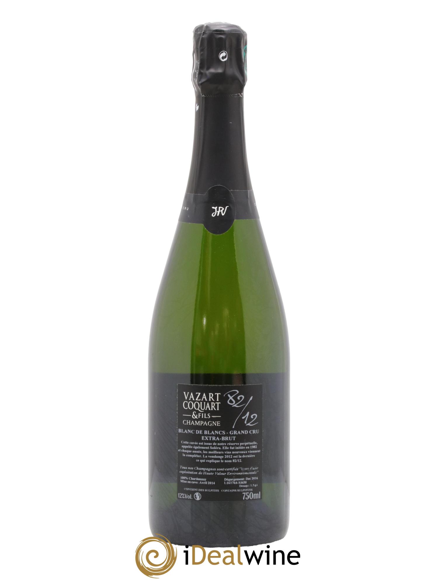 Champagne Solera 82/12 Vazart Coquart - Posten von 1 Flasche - 1