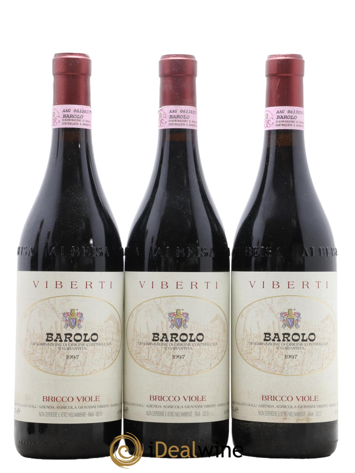 Barolo DOCG Bricco Viole Viberti 1997 - Lotto di 6 bottiglie - 1