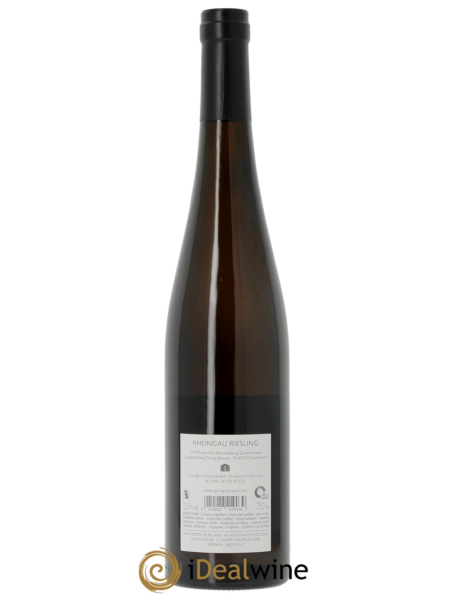 Riesling Georg Breuer Nonnenberg Rauenthal Monopol Georg Breuer  2019 - Lotto di 1 bottiglia - 1