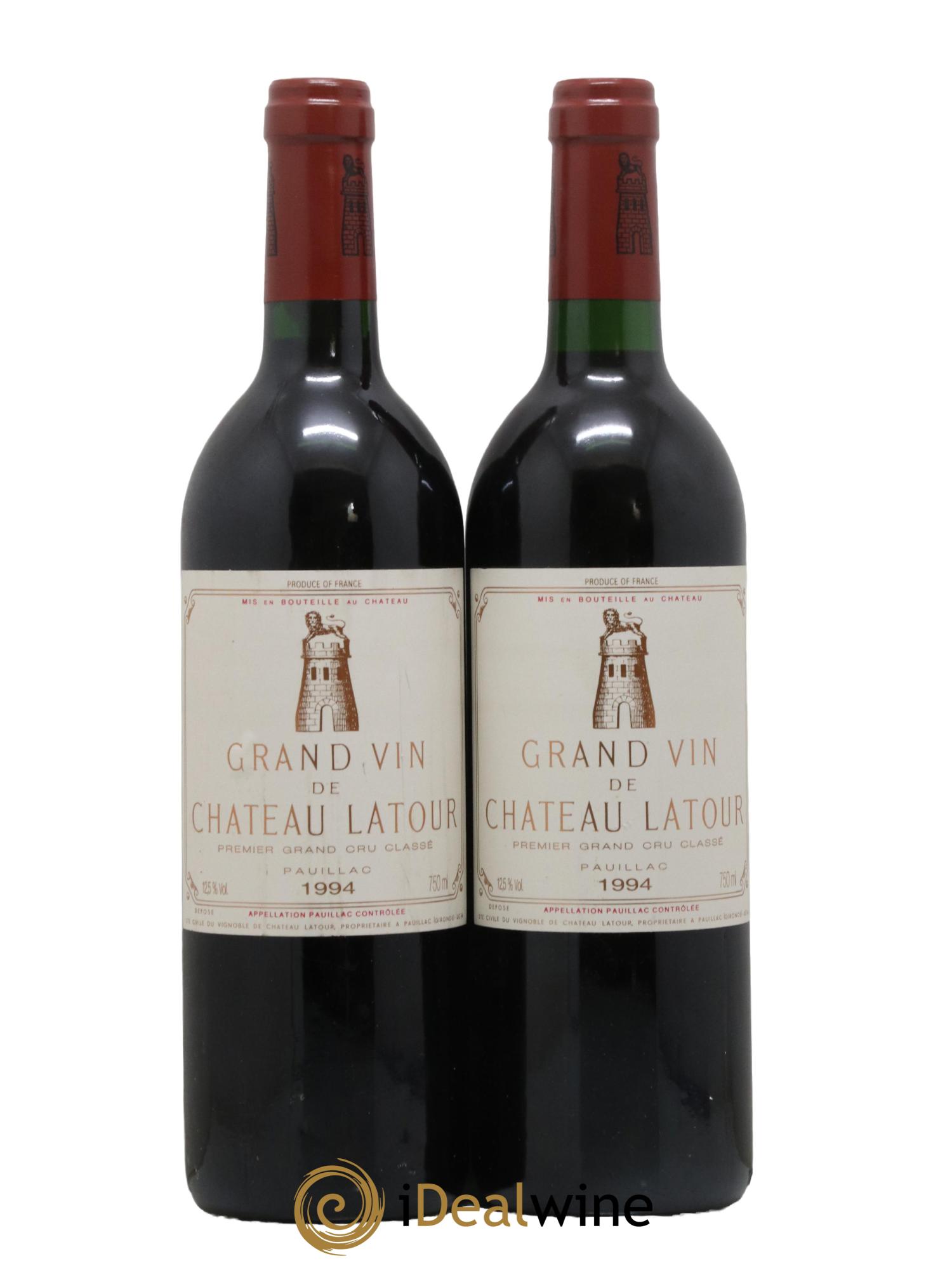 Château Latour 1er Grand Cru Classé 1994 - Lot de 2 bouteilles - 0