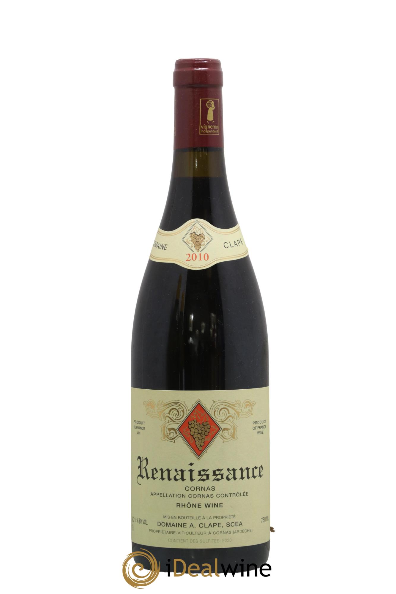 Cornas Renaissance Auguste Clape 2010 - Lot of 1 bottle - 0