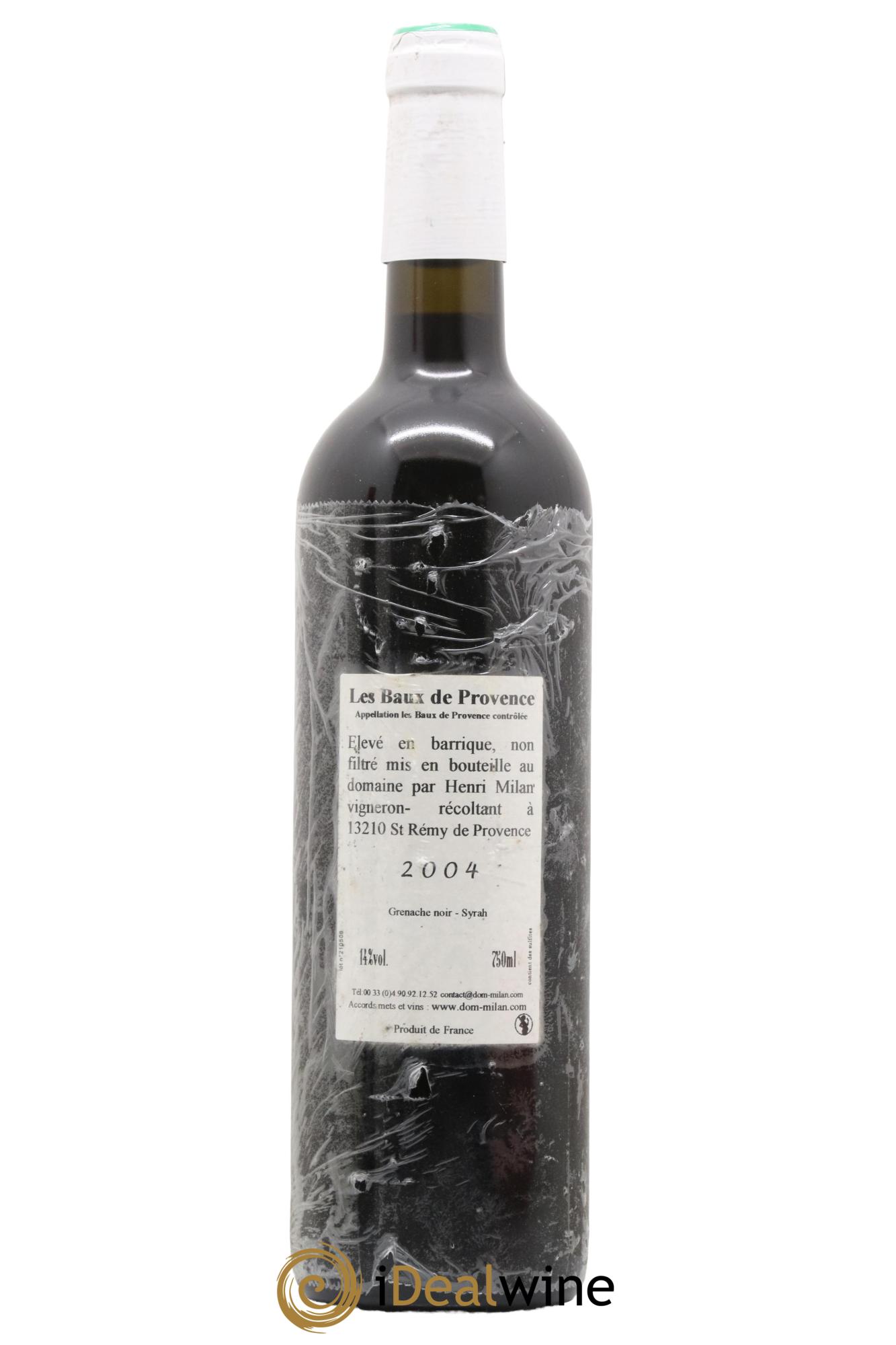 Baux de Provence Clos Milan Henri Milan 2004 - Lot of 1 bottle - 1