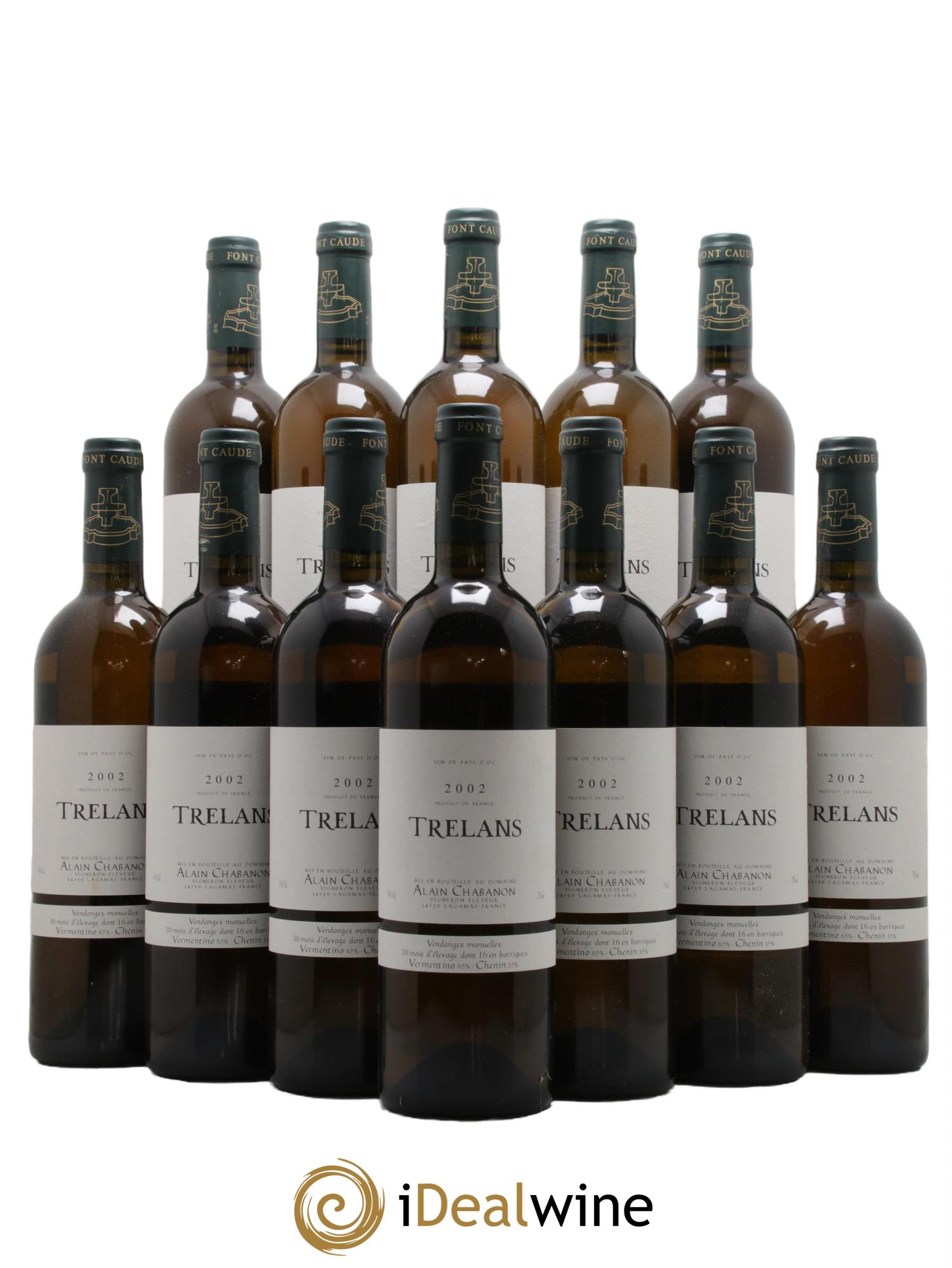 Pays d'Oc Trelans Alain Chabanon (Domaine) 2002 - Lot de 12 bouteilles - 0