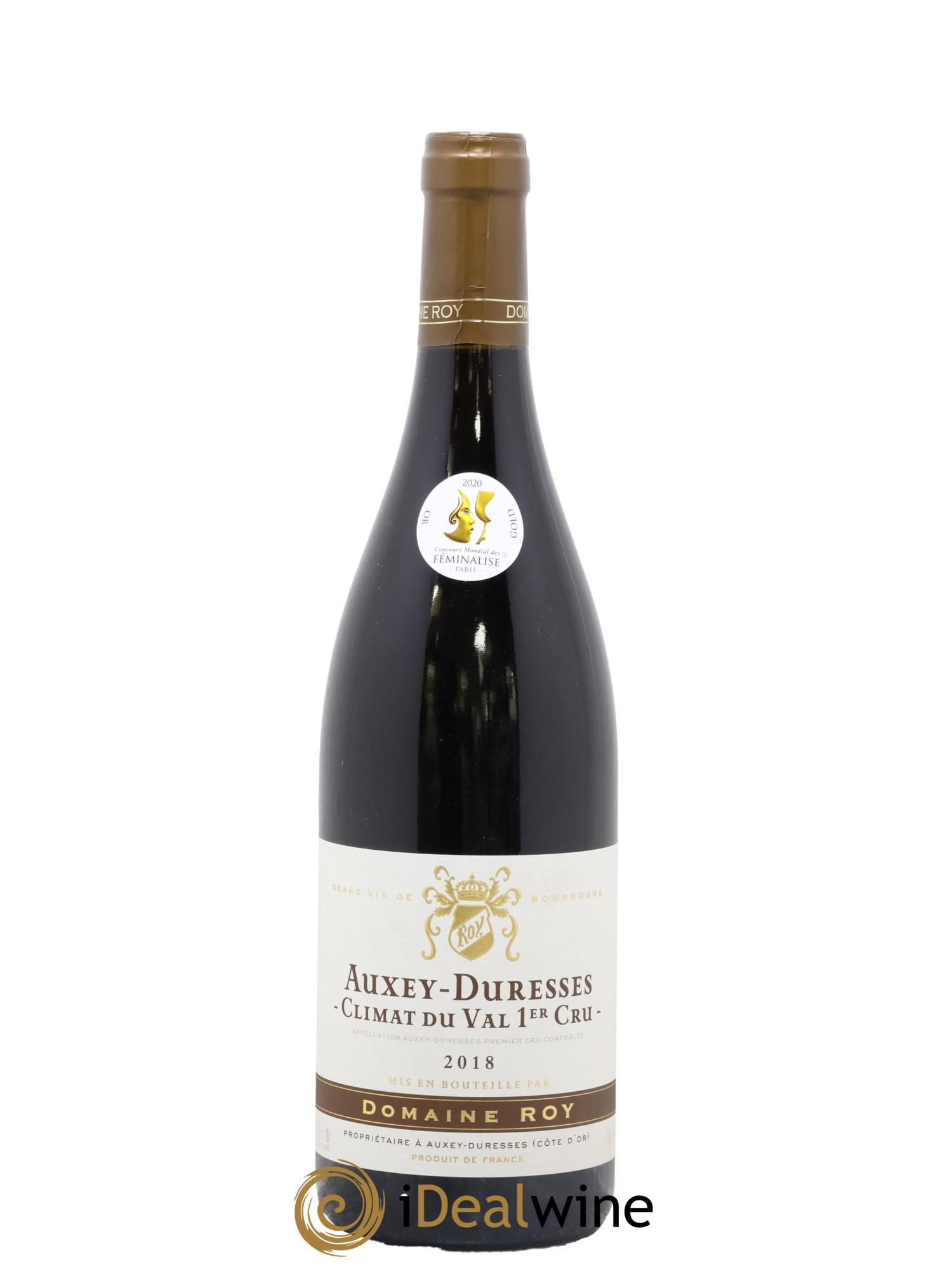 Auxey-Duresses 1er Cru Climat du Val Domaine Roy 2018 - Lot de 1 bouteille - 0