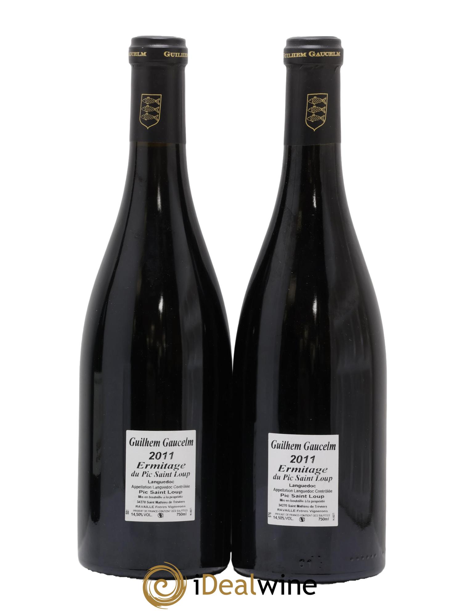 Pic Saint-Loup Héritage du Pic Saint-Loup (anciennement Ermitage) Guilhem Gaucelm 2011 - Lotto di 2 bottiglie - 1