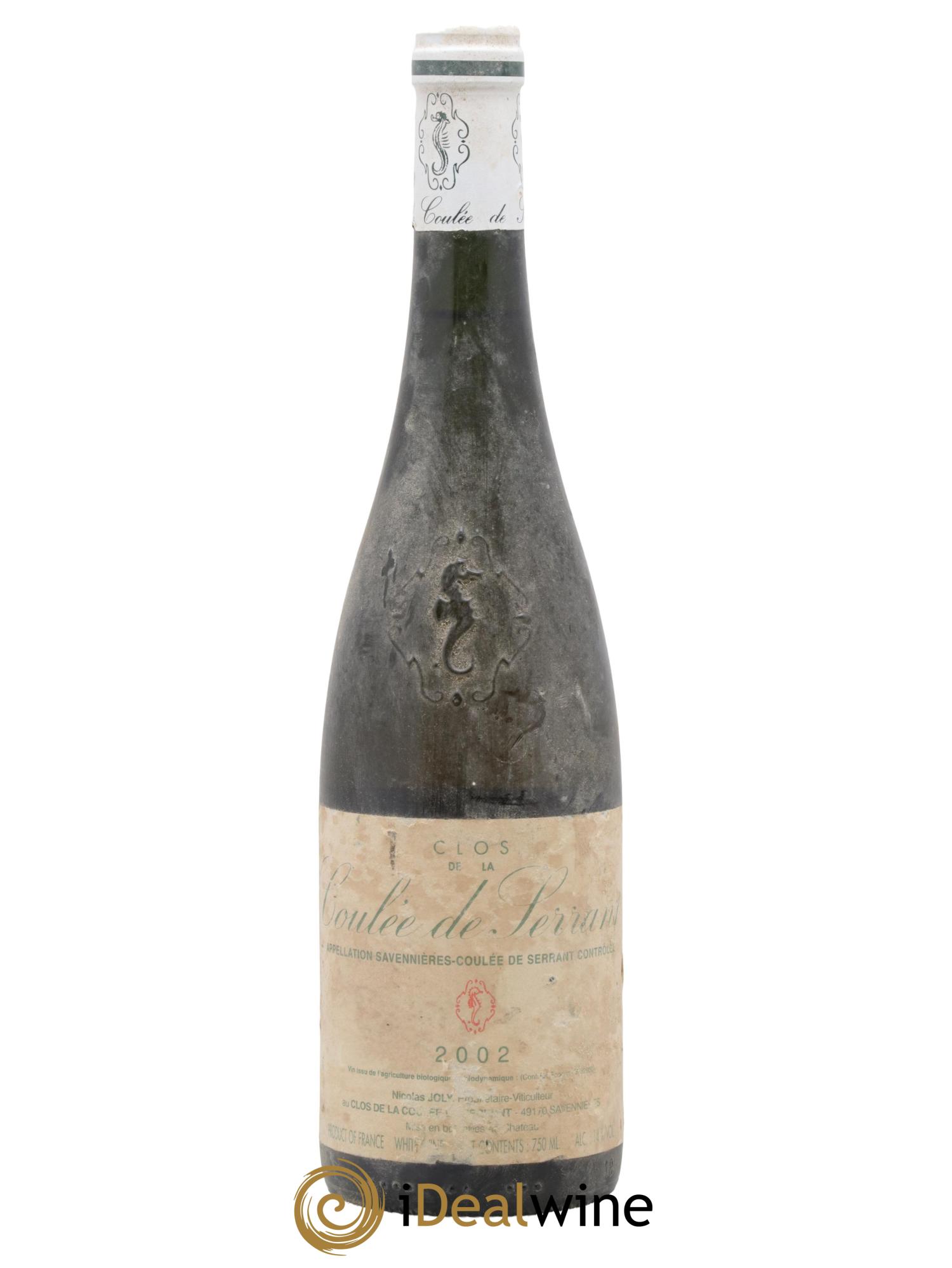Savennières Clos de la Coulée de Serrant Vignobles de la Coulée de Serrant - Nicolas Joly 2002 - Posten von 1 Flasche - 0