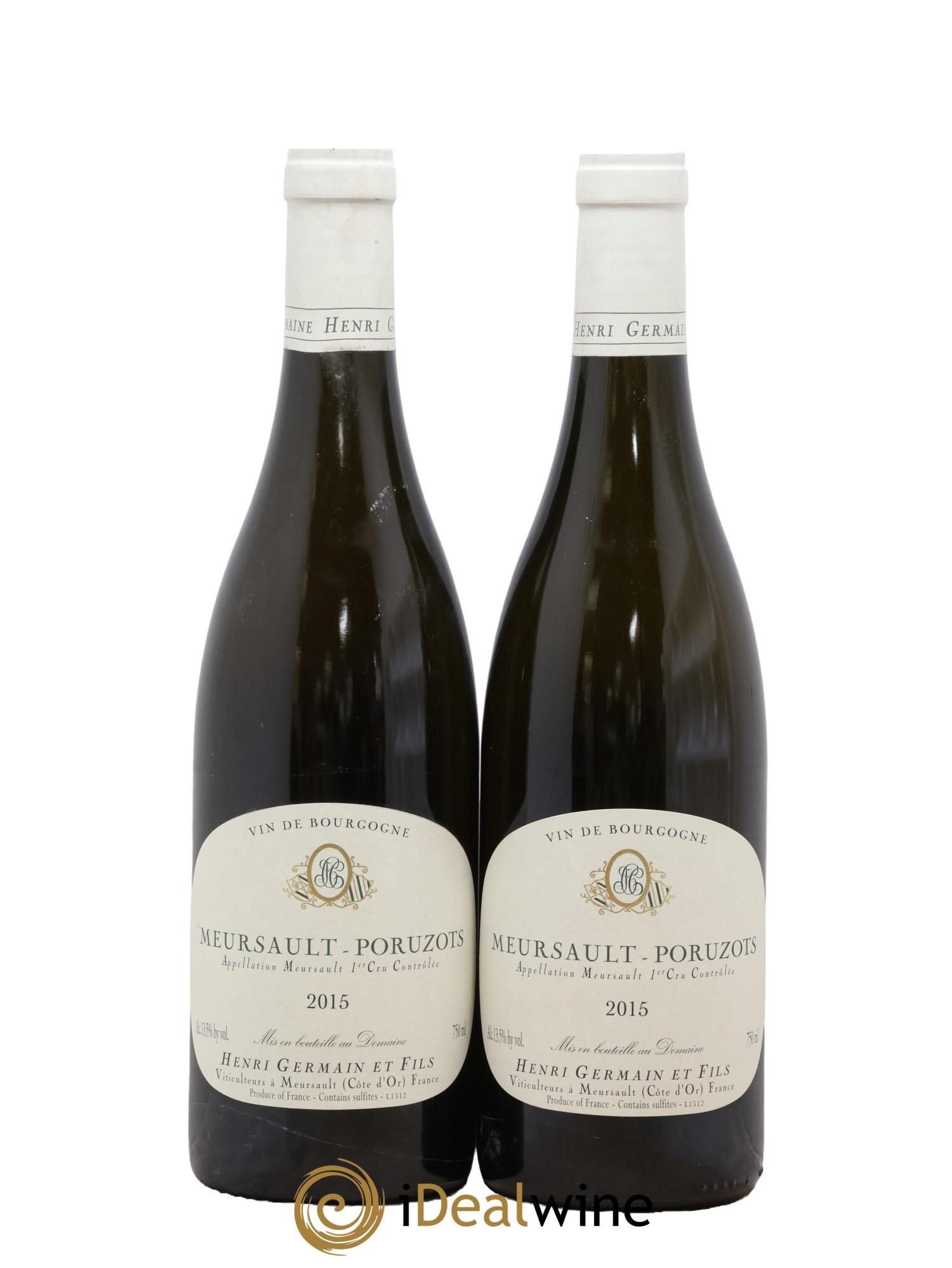 Meursault 1er Cru Poruzots Henri Germain 2015 - Lotto di 2 bottiglie - 0
