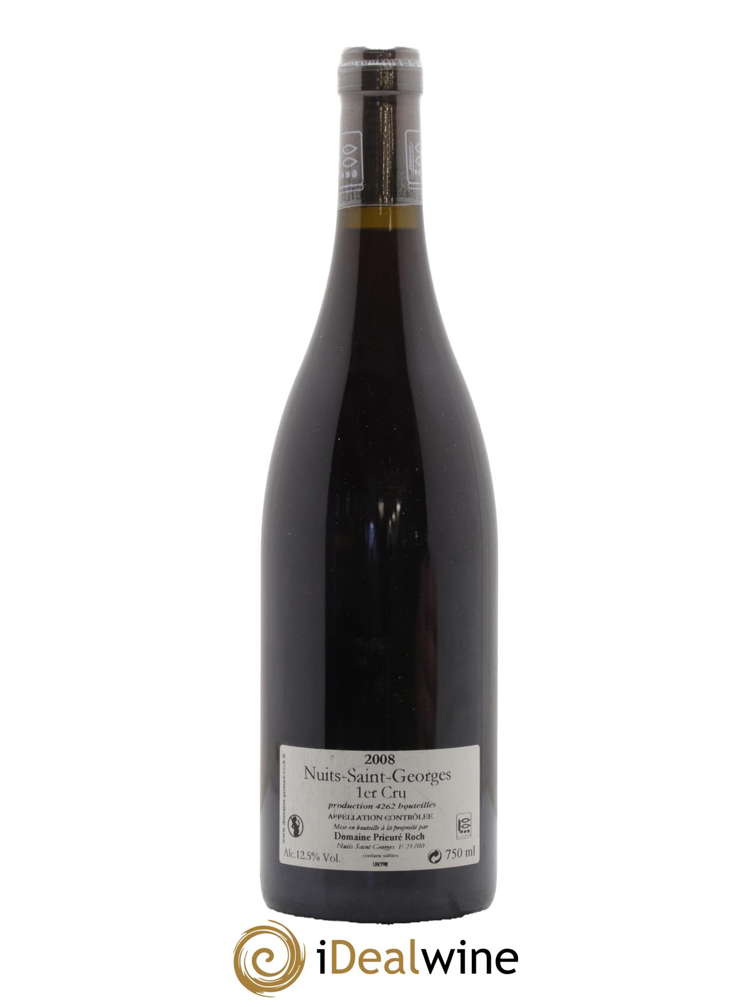 Nuits-Saint-Georges 1er Cru Vieilles Vignes Prieuré Roch 2008 - Lot de 1 bouteille - 1