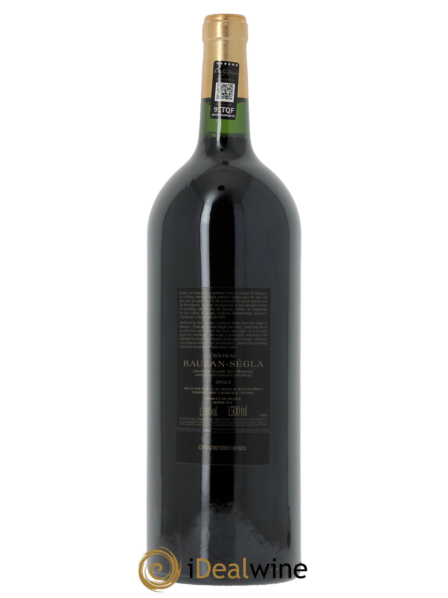 Château Rauzan Ségla Grand Cru Classé (CBO à partir de 3 mgs) 2023 - Lot de 1 magnum - 1